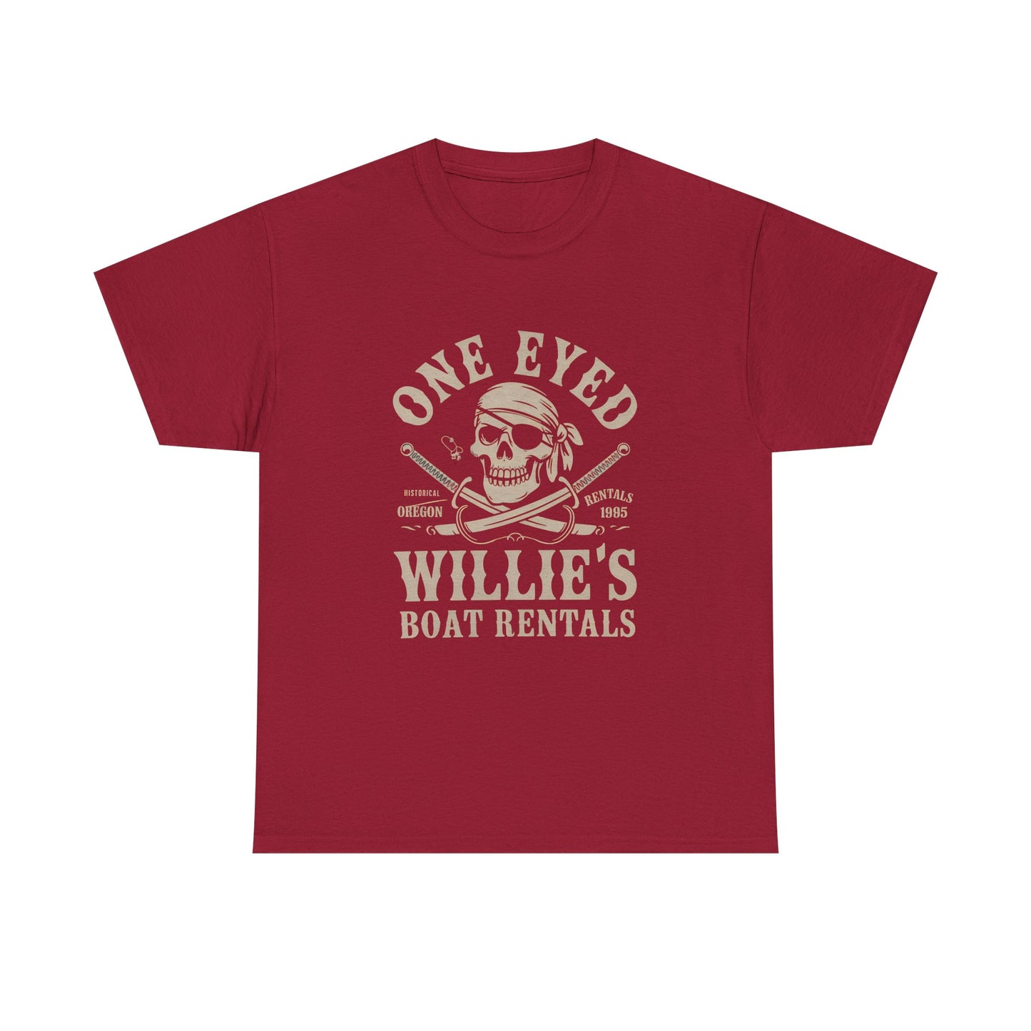 One Eyed Willie's Boat Rentals Cotton Tee
