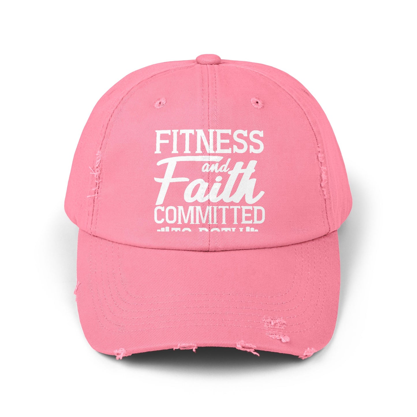 Fitness and Faith Committed to Both Inspirational Workout Motivation Cap