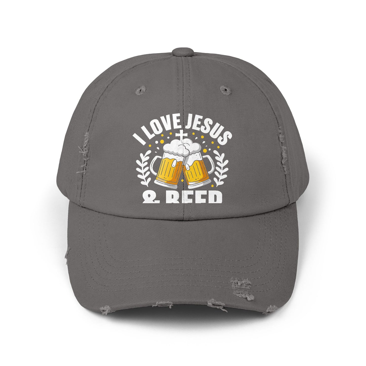 I Love Jesus And Beer Design For Faithful Beer Lovers Cap