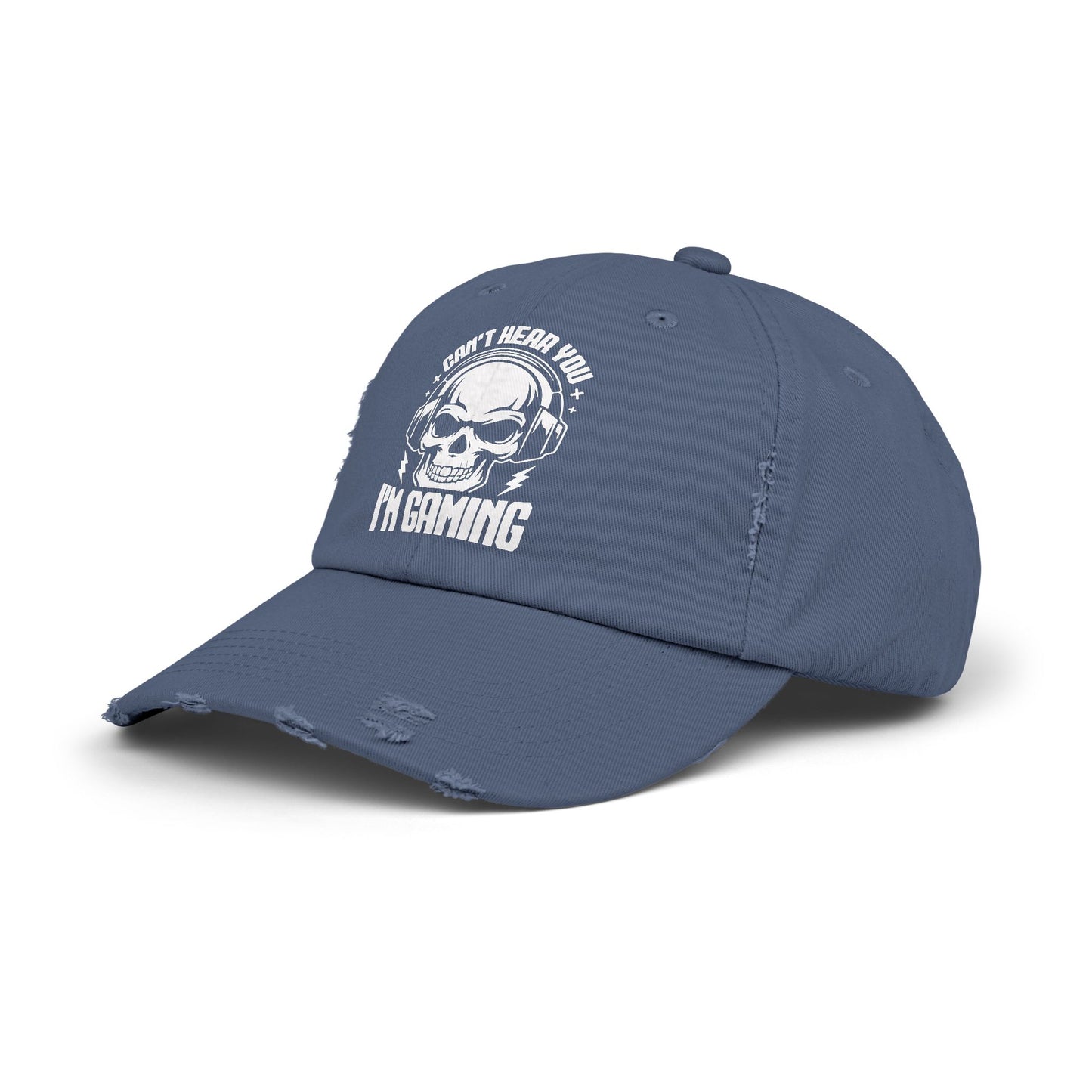 Can't Hear You I'm Gaming Skull Headphones Cap