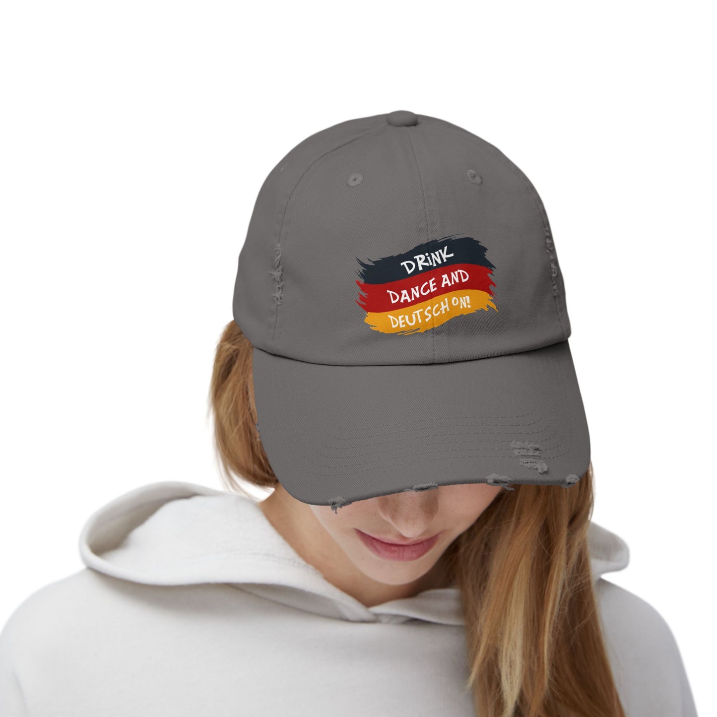 Drink Dance And Deutsch On German Flag Cap