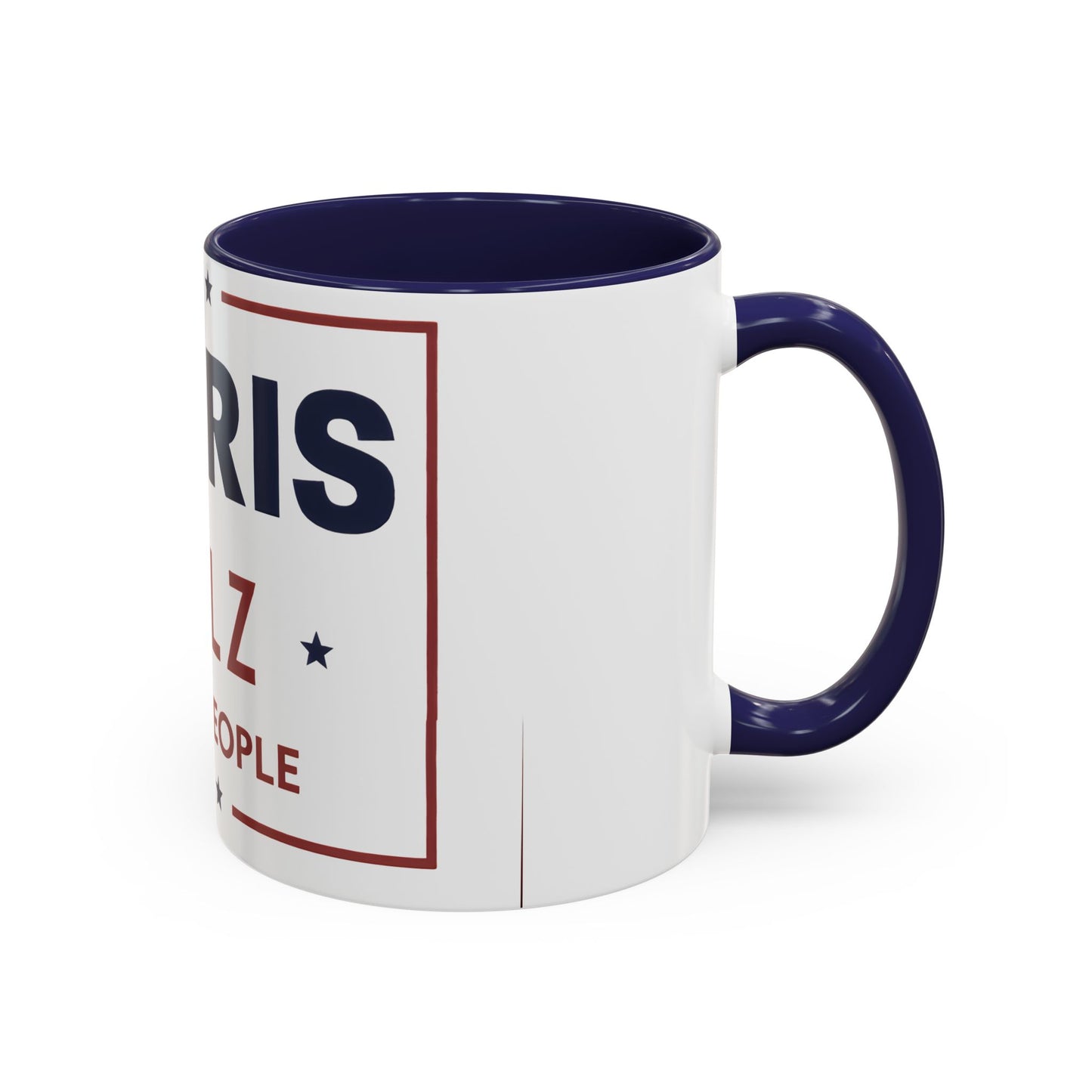 Harris Walz For the People 2024 Election Accent Coffee Mug (11, 15oz)