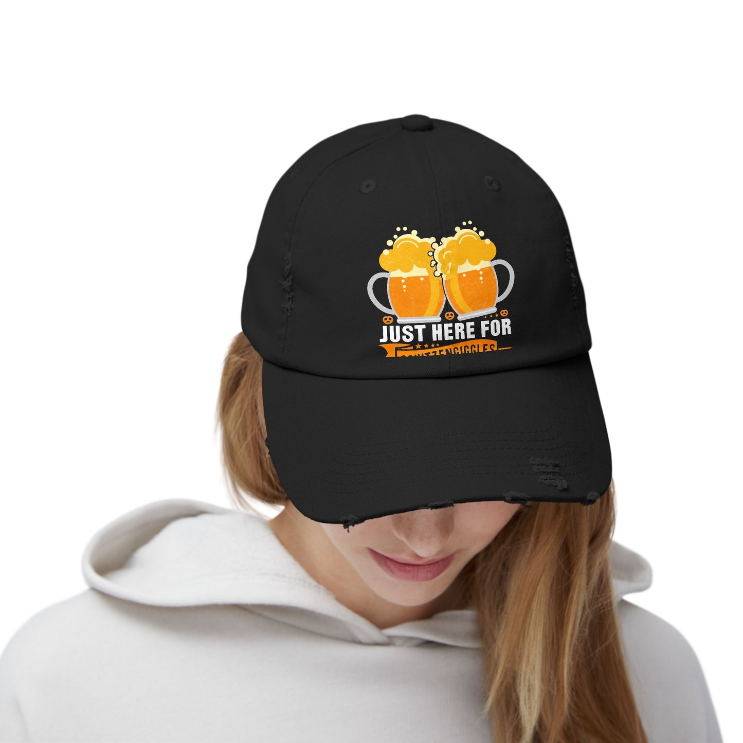 Just Here For Schitzengiggles Beer Lovers Fun Design Cap