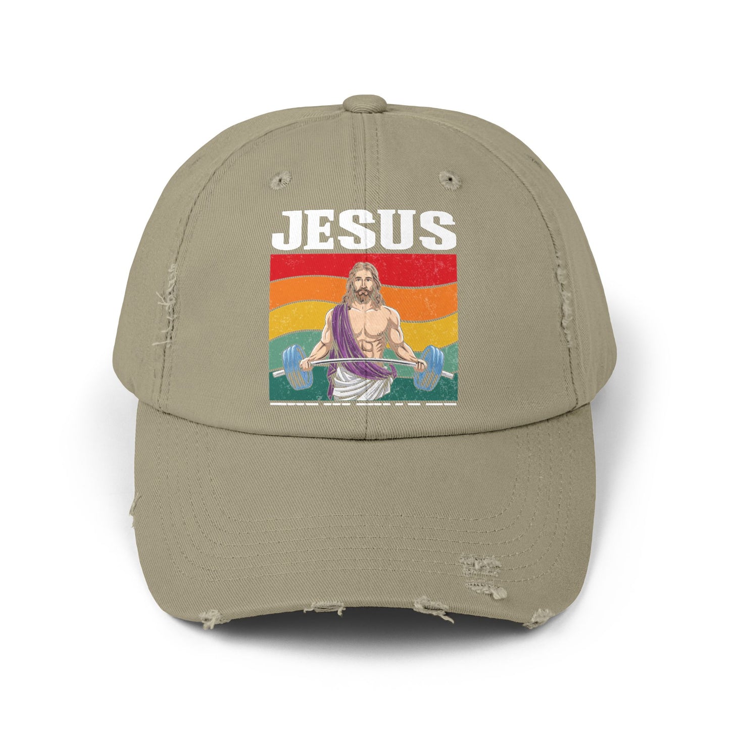 Jesus The Ultimate Deadlifter Rainbow Strength Cap