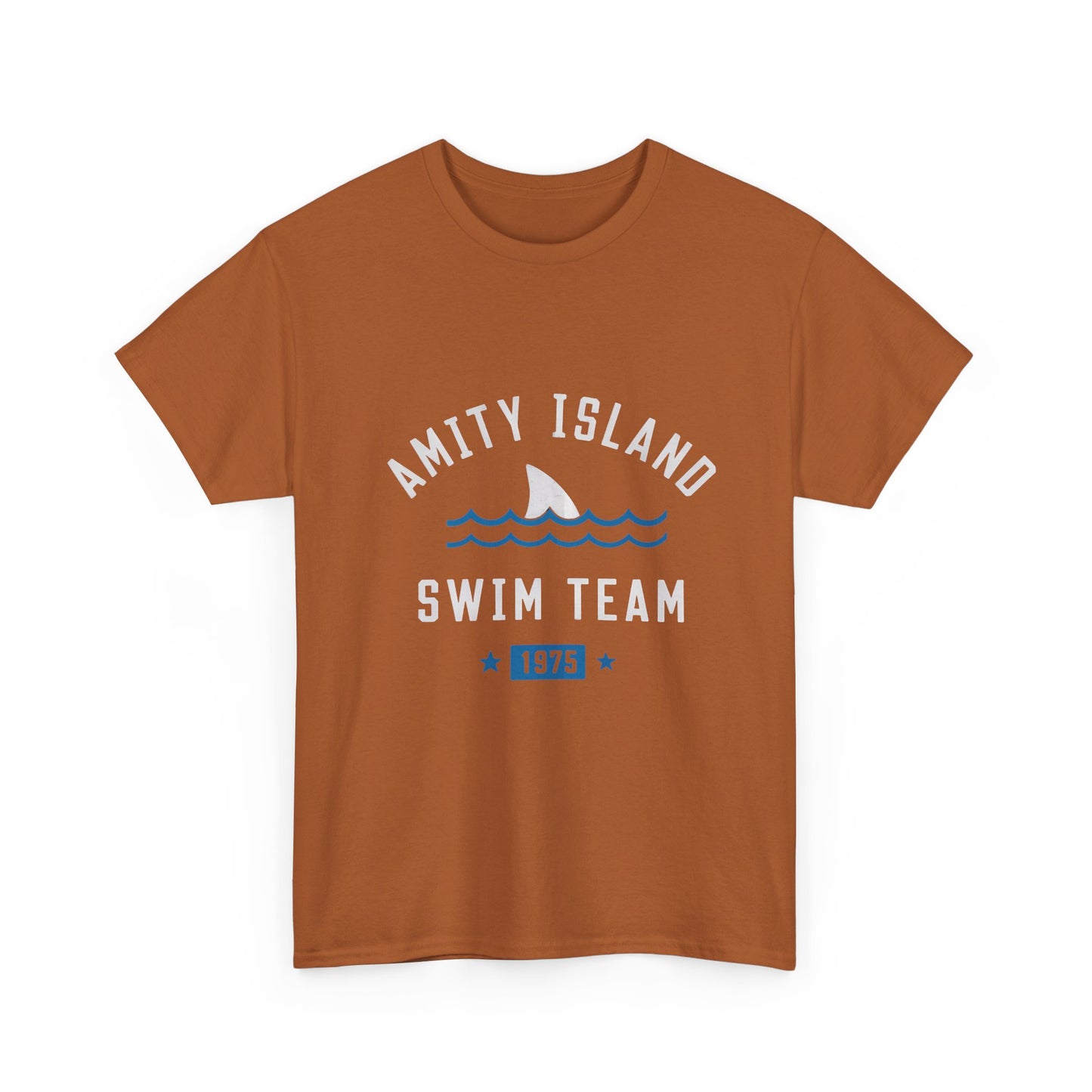 Amity Island Swim Team Unisex Heavy Cotton Tee - Vintage Summer Vibe