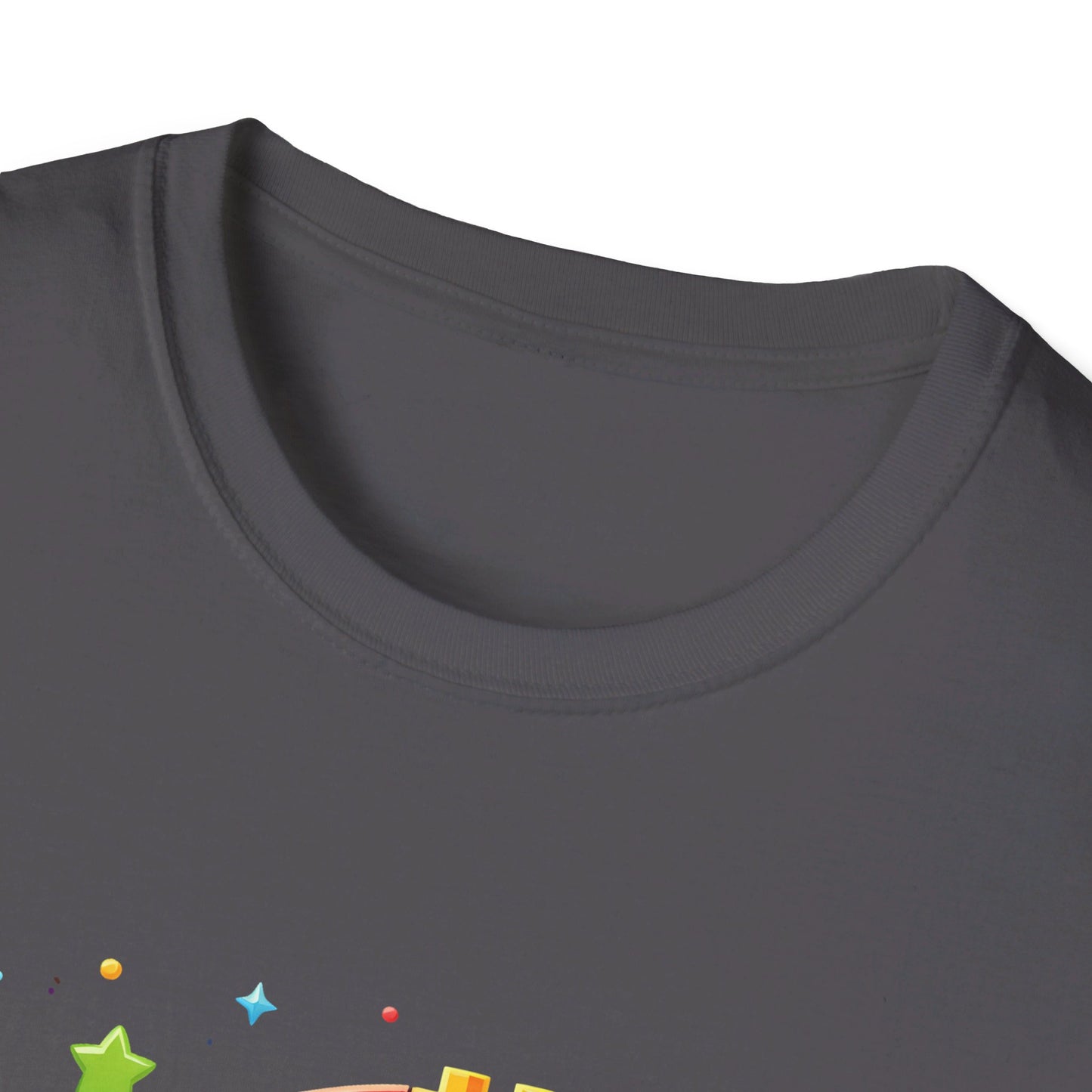 6th Birthday Boy Colorful Block Party T-Shirt
