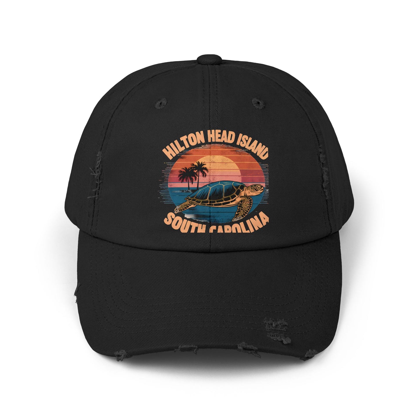 Hilton Head Island South Carolina Sunset Turtle Cap