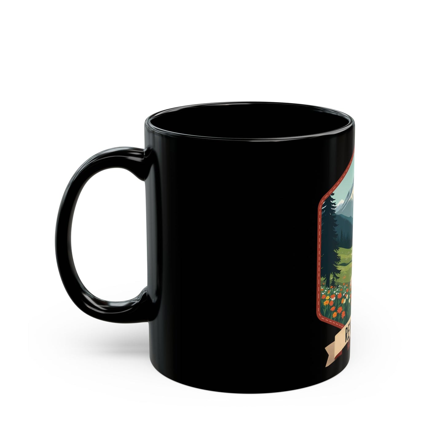 Revelstoke National Park Scenic Mountain Landscape Ceramic Mug