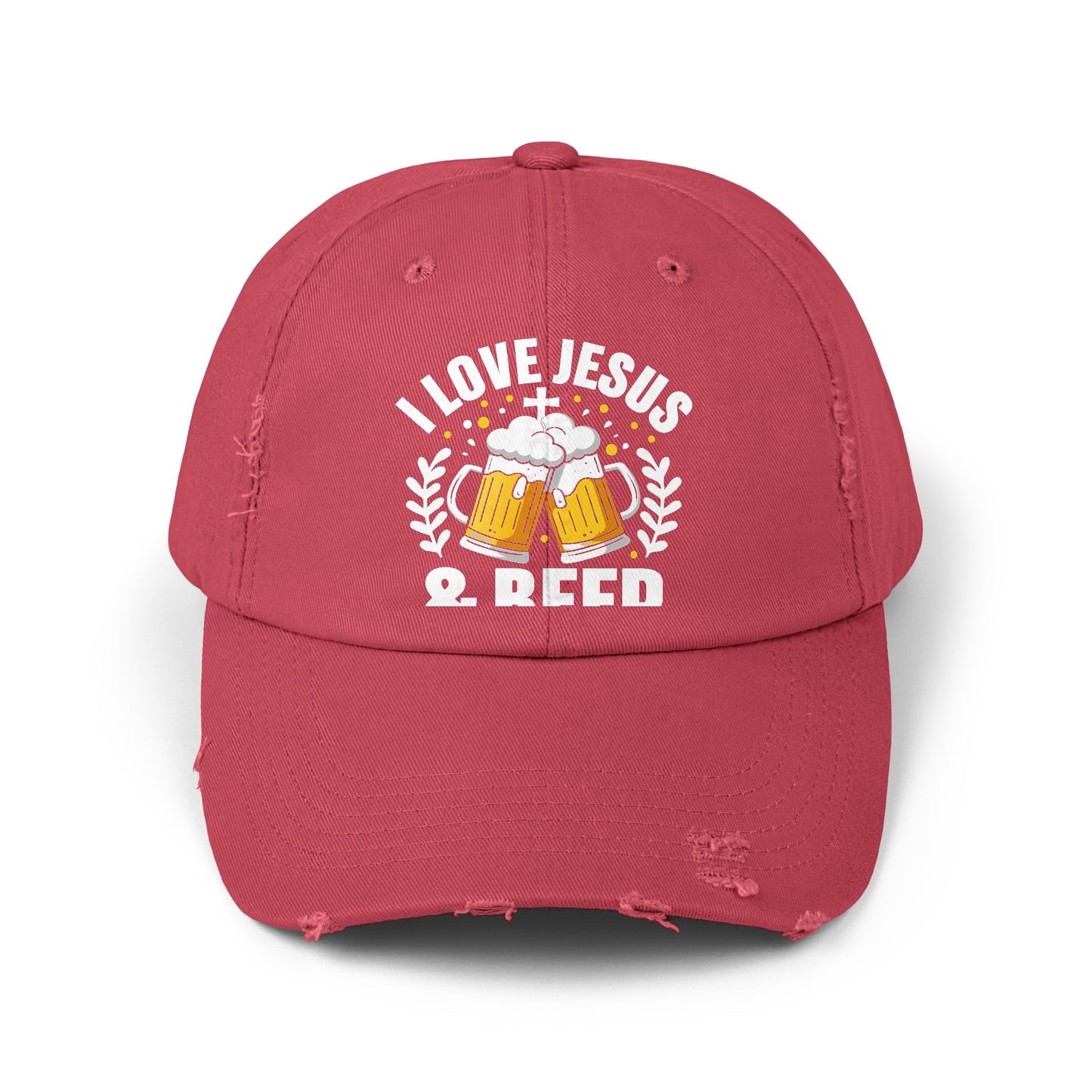 I Love Jesus And Beer Design For Faithful Beer Lovers Cap