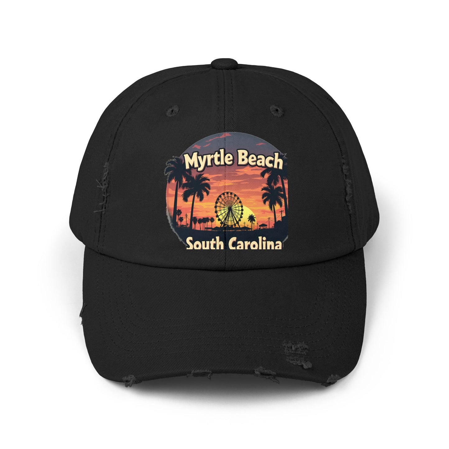 Myrtle Beach South Carolina Retro Sunset Cap