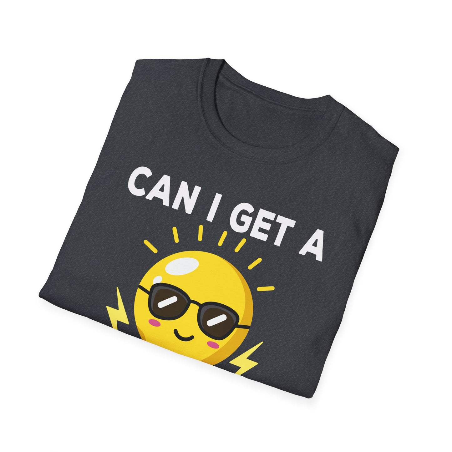 Can I Get A Watt Watt Light Bulb With Sunglasses Fun Design T-Shirt