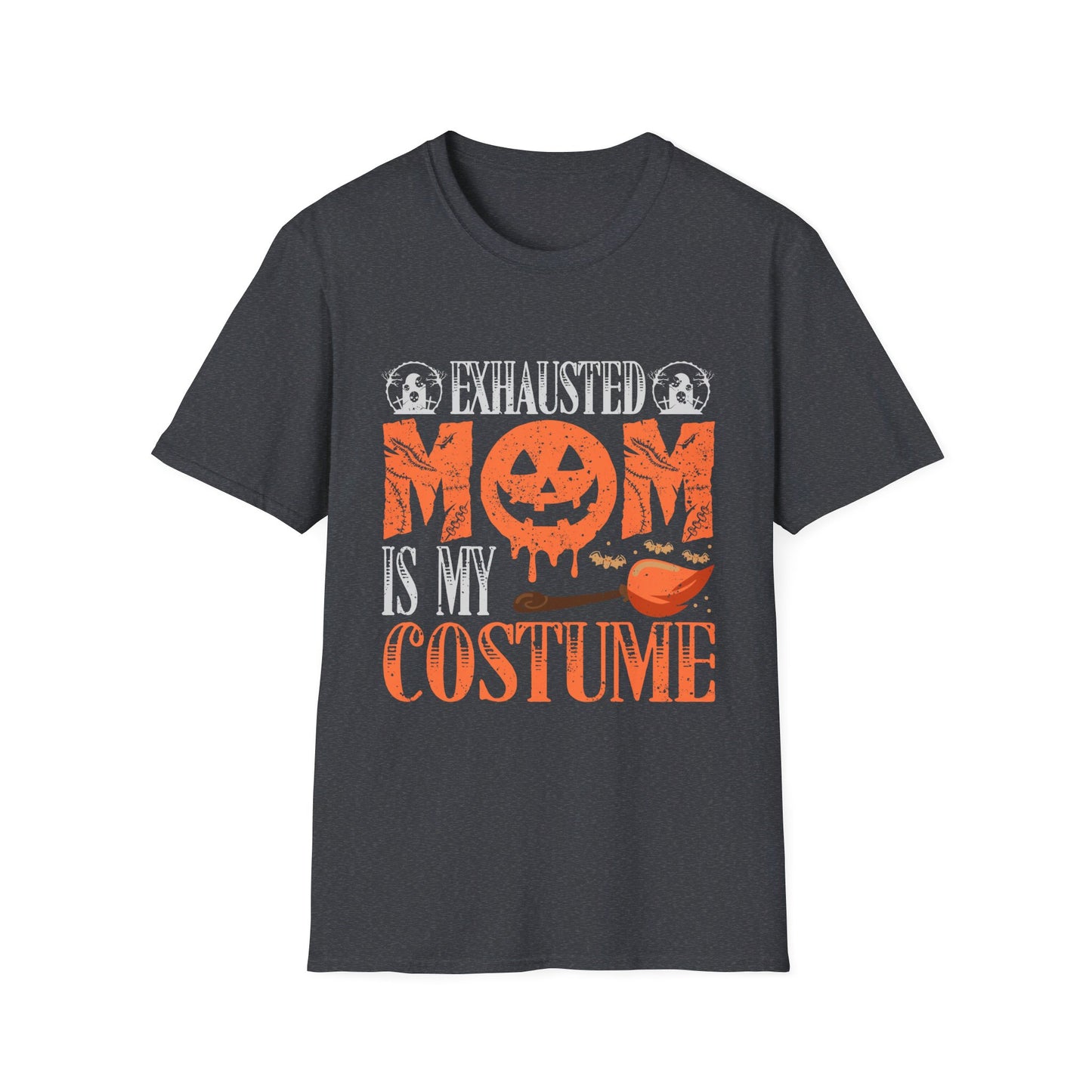 Exhausted Mom Is My Costume Funny Halloween T-Shirt