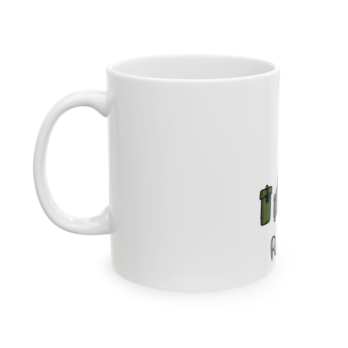Reel It In Fishing Adventure Illustration That Captures the Joy of Angling and Outdoor Fun Ceramic Mug
