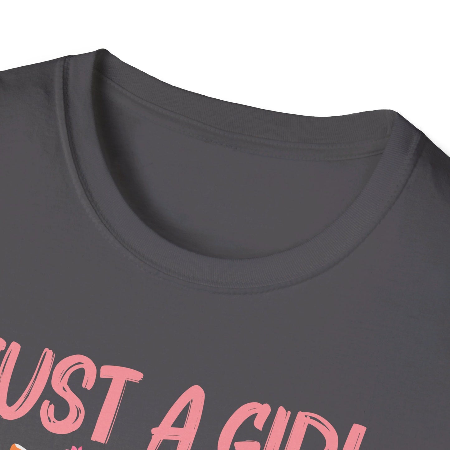Just A Girl Who Loves Cats Floral Cat Lover T-Shirt