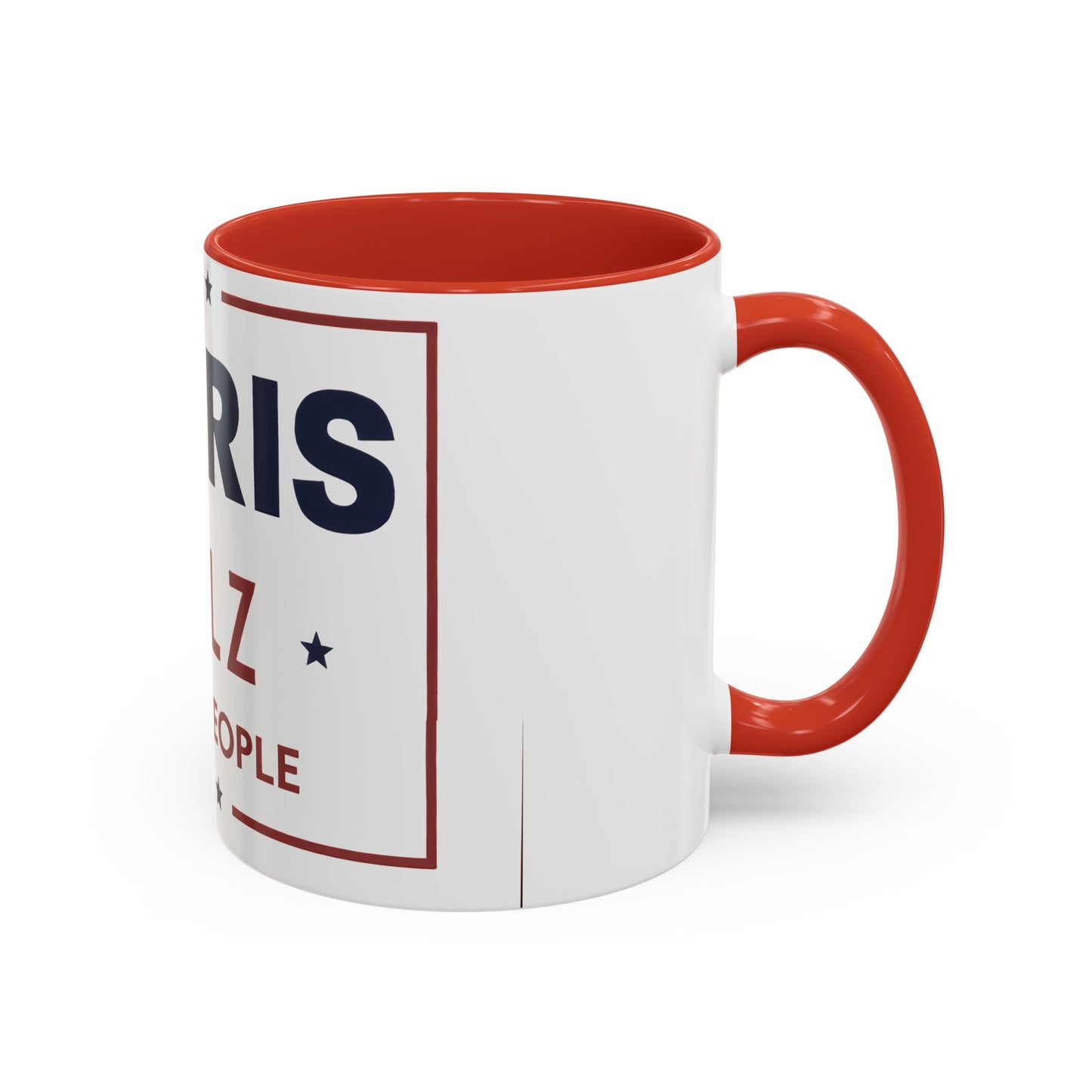 Harris Walz For the People 2024 Election Accent Coffee Mug (11, 15oz)