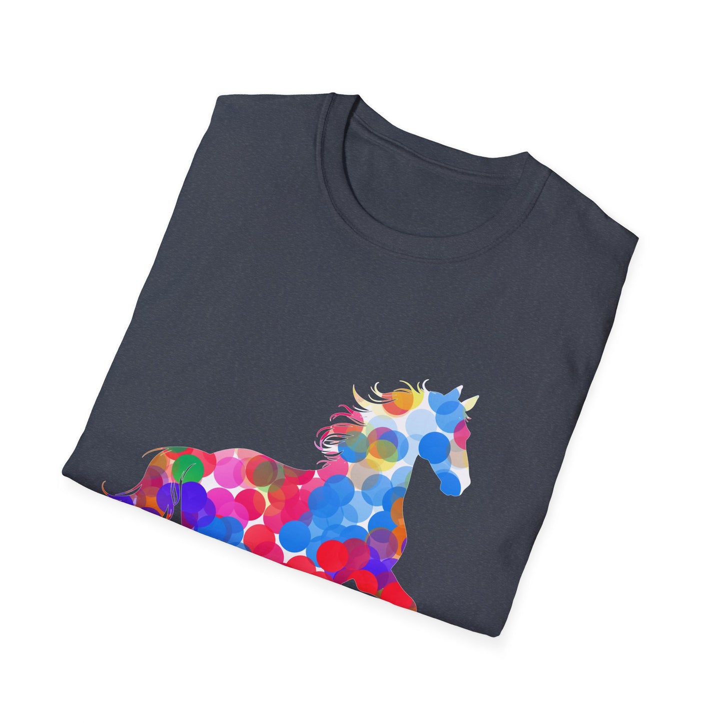 Happy Dot Day Colorful Horse T-Shirt