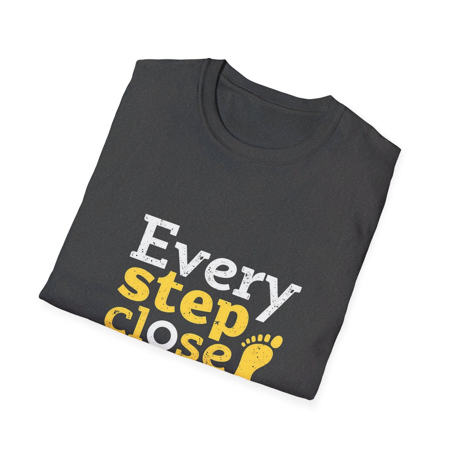 Every Step Close To A Cure Motivational Quote T-Shirt