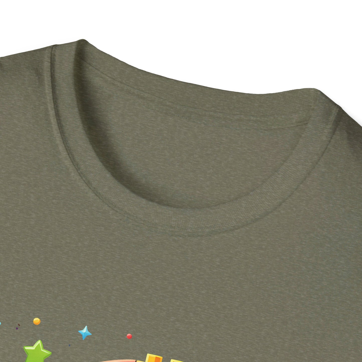 6th Birthday Boy Colorful Block Party T-Shirt