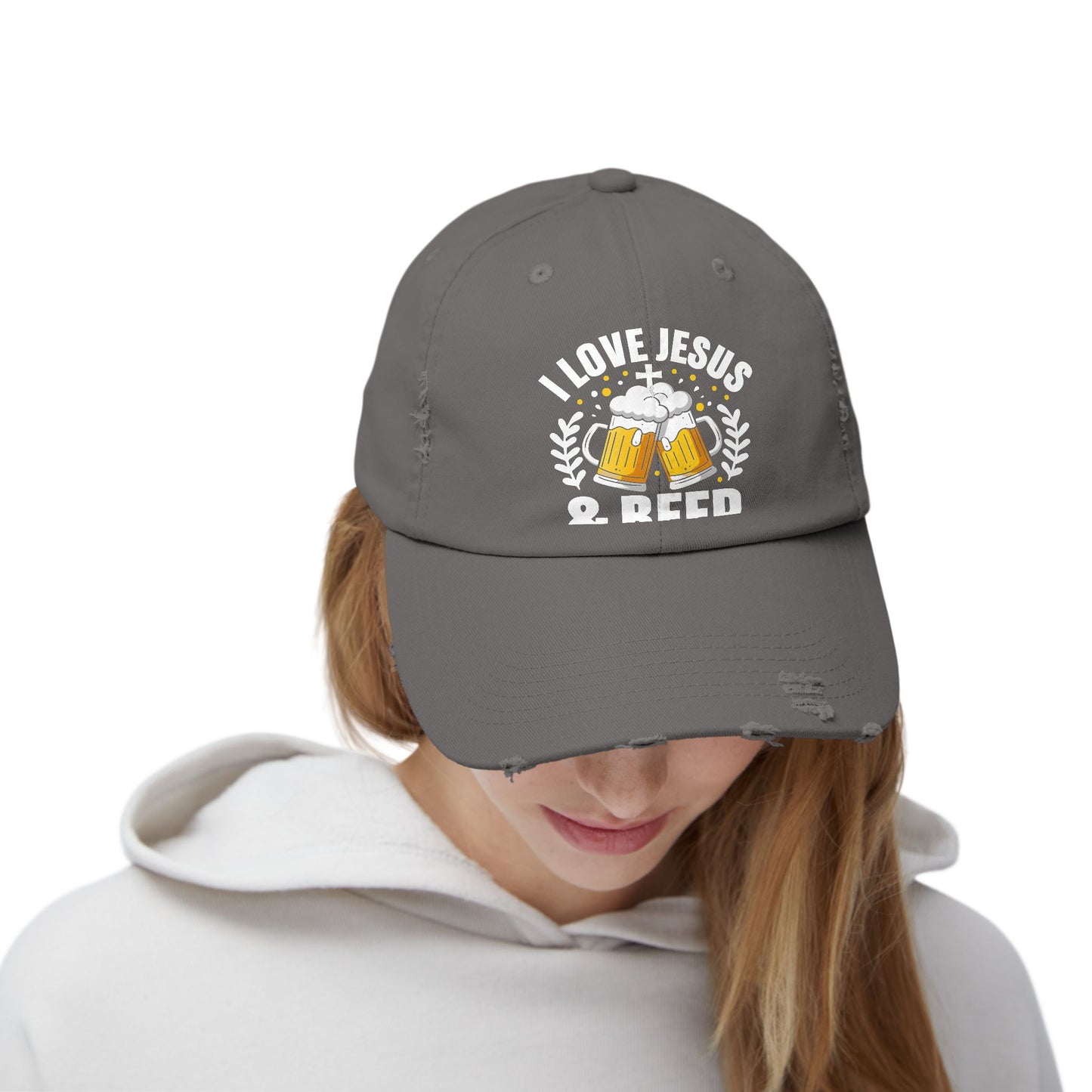 I Love Jesus And Beer Design For Faithful Beer Lovers Cap