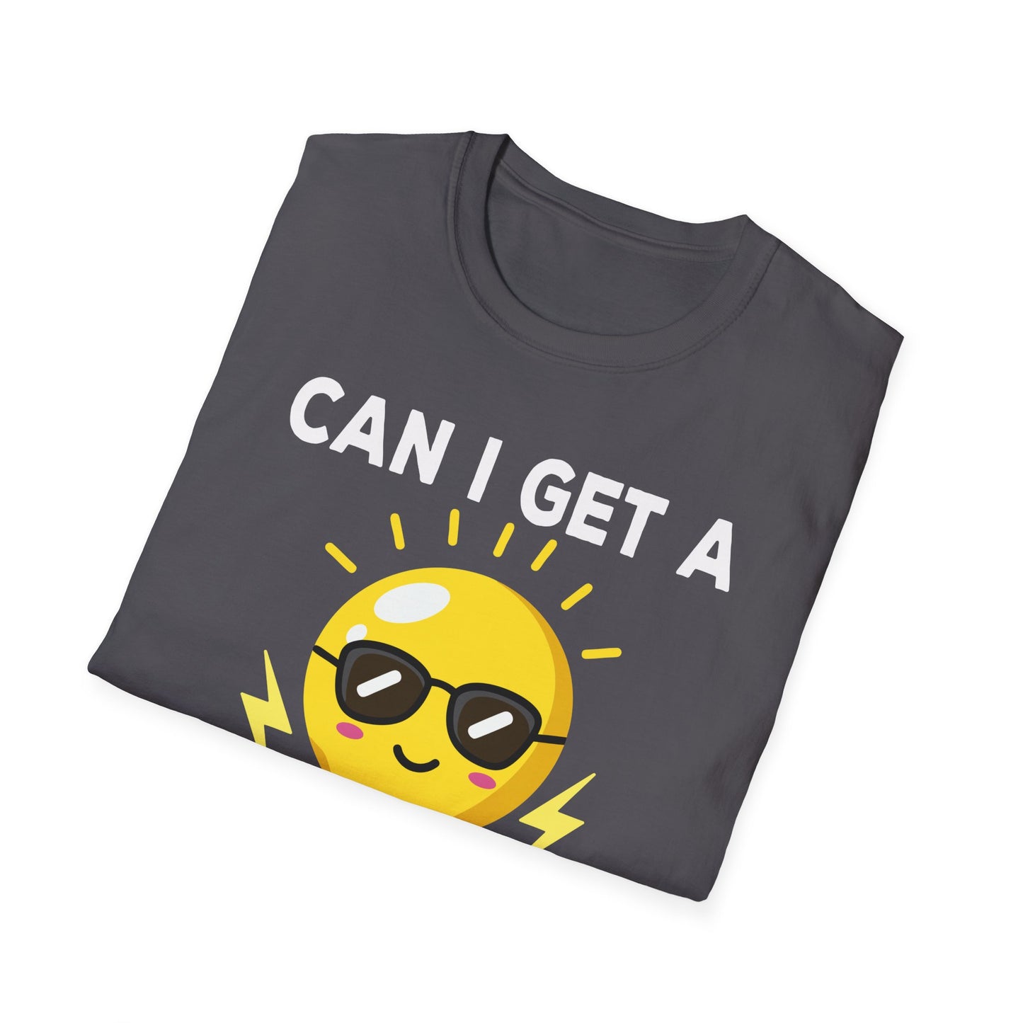 Can I Get A Watt Watt Light Bulb With Sunglasses Fun Design T-Shirt