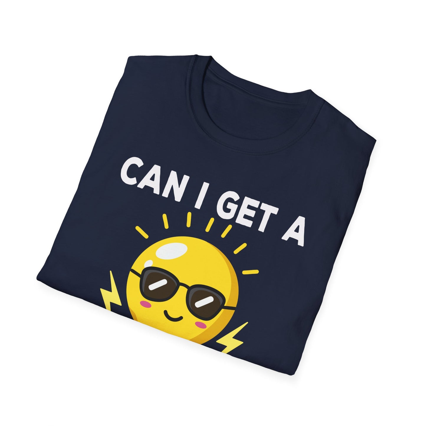 Can I Get A Watt Watt Light Bulb With Sunglasses Fun Design T-Shirt