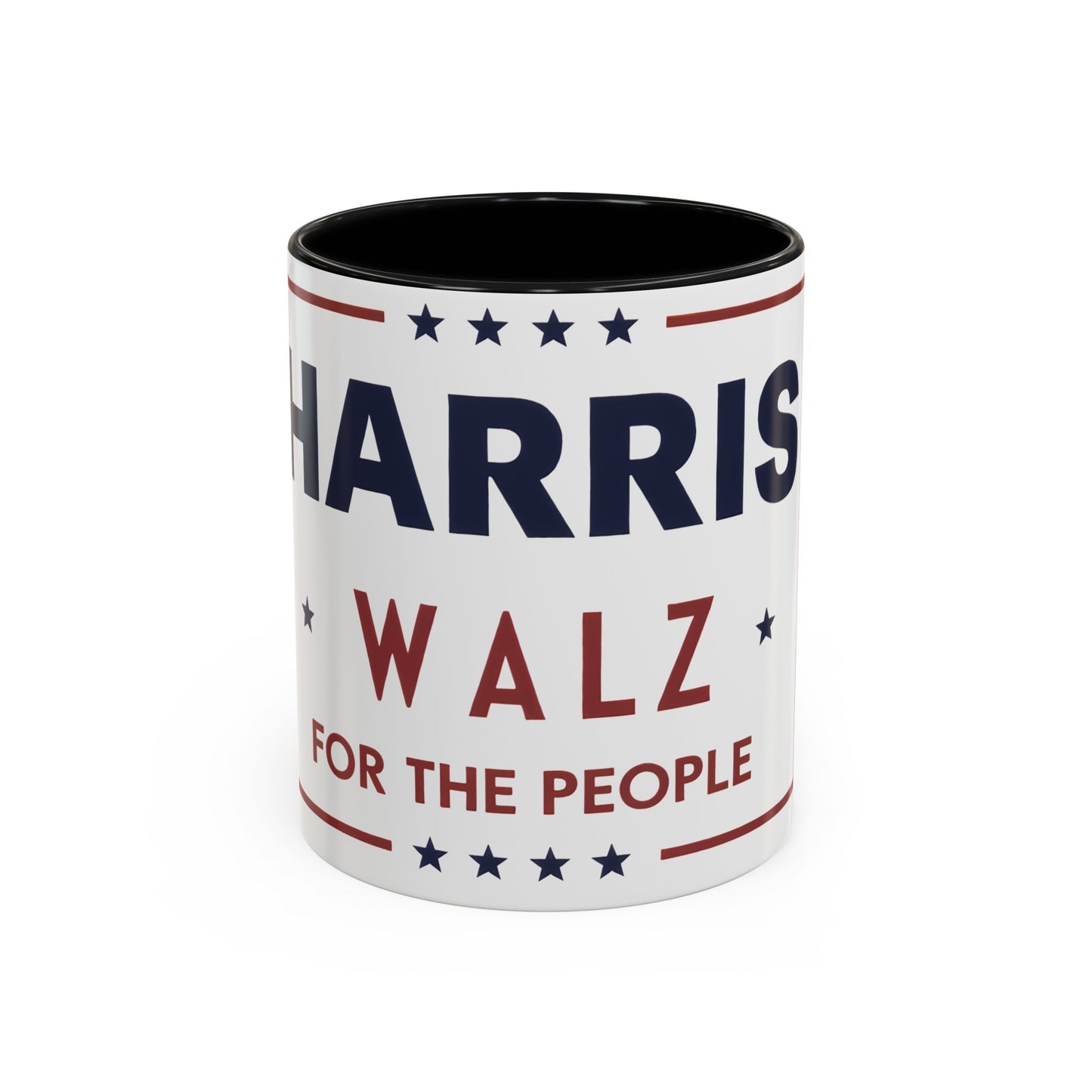 Harris Walz For the People 2024 Election Accent Coffee Mug (11, 15oz)