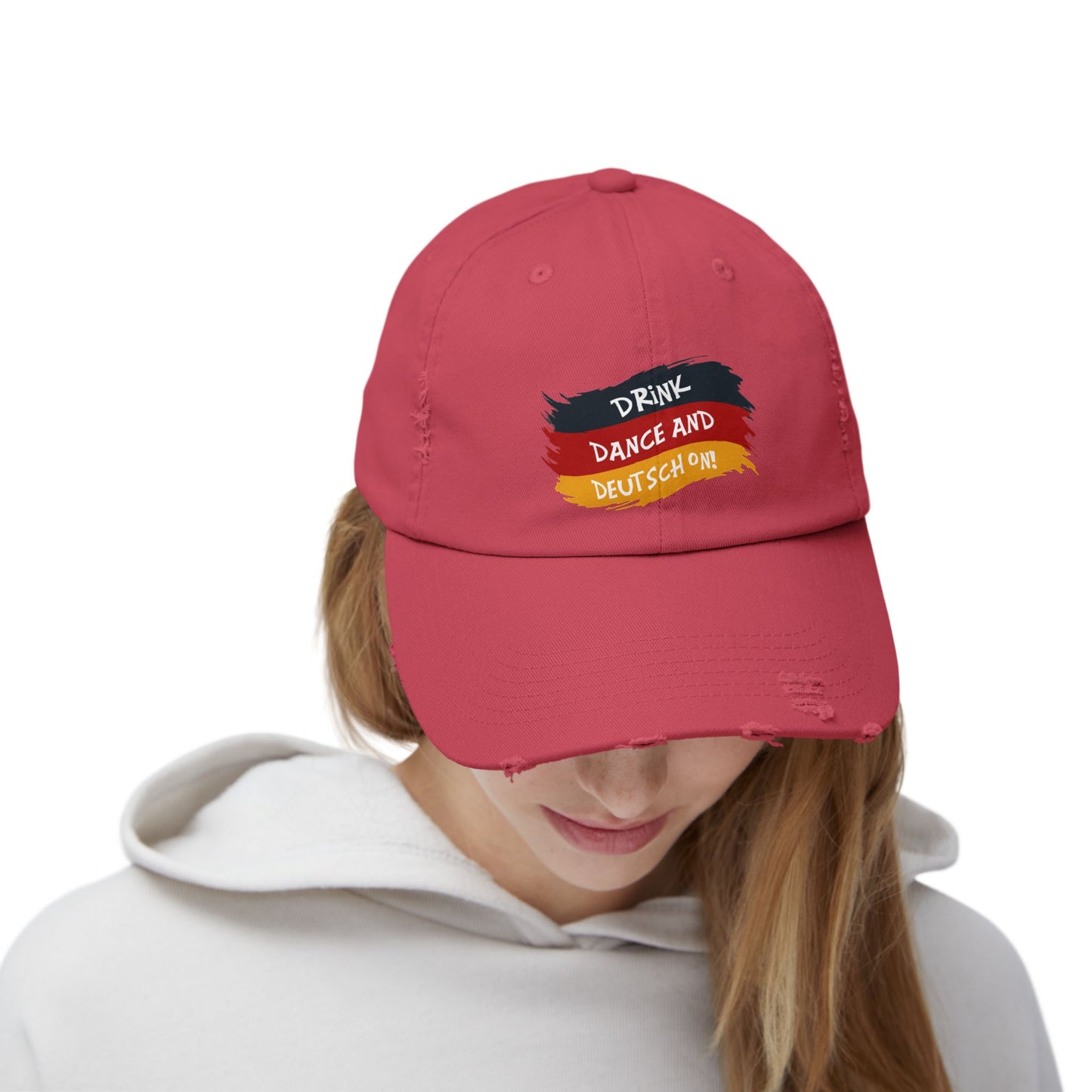 Drink Dance And Deutsch On German Flag Cap