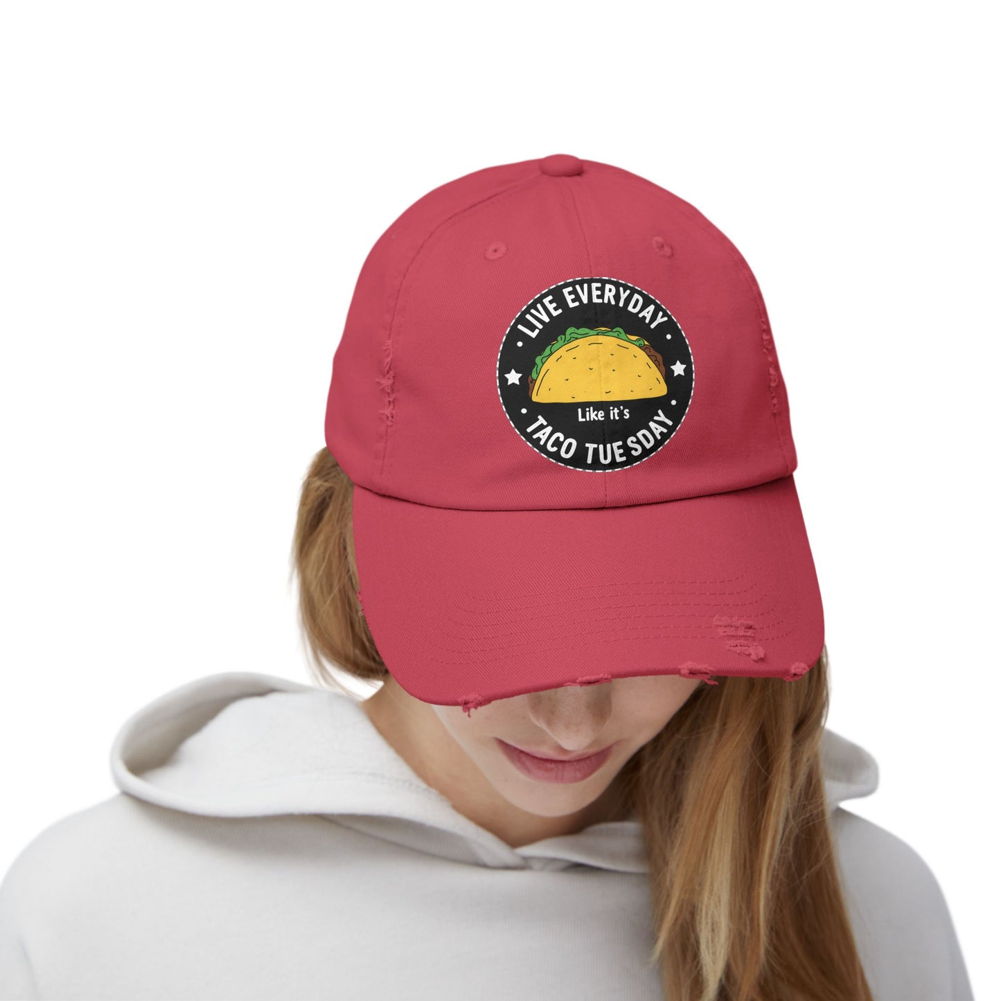 Live Everyday Like It's Taco Tuesday Fun Foodie Quote Cap