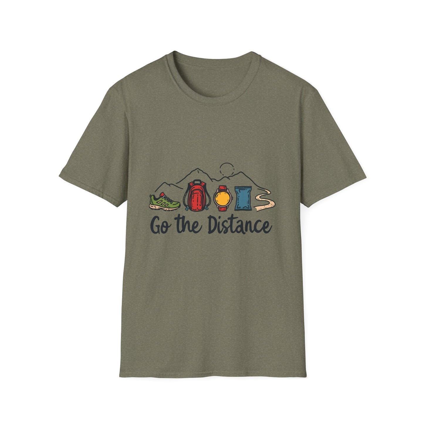 Go the Distance Adventure Enthusiast Hiking Essentials T-Shirt