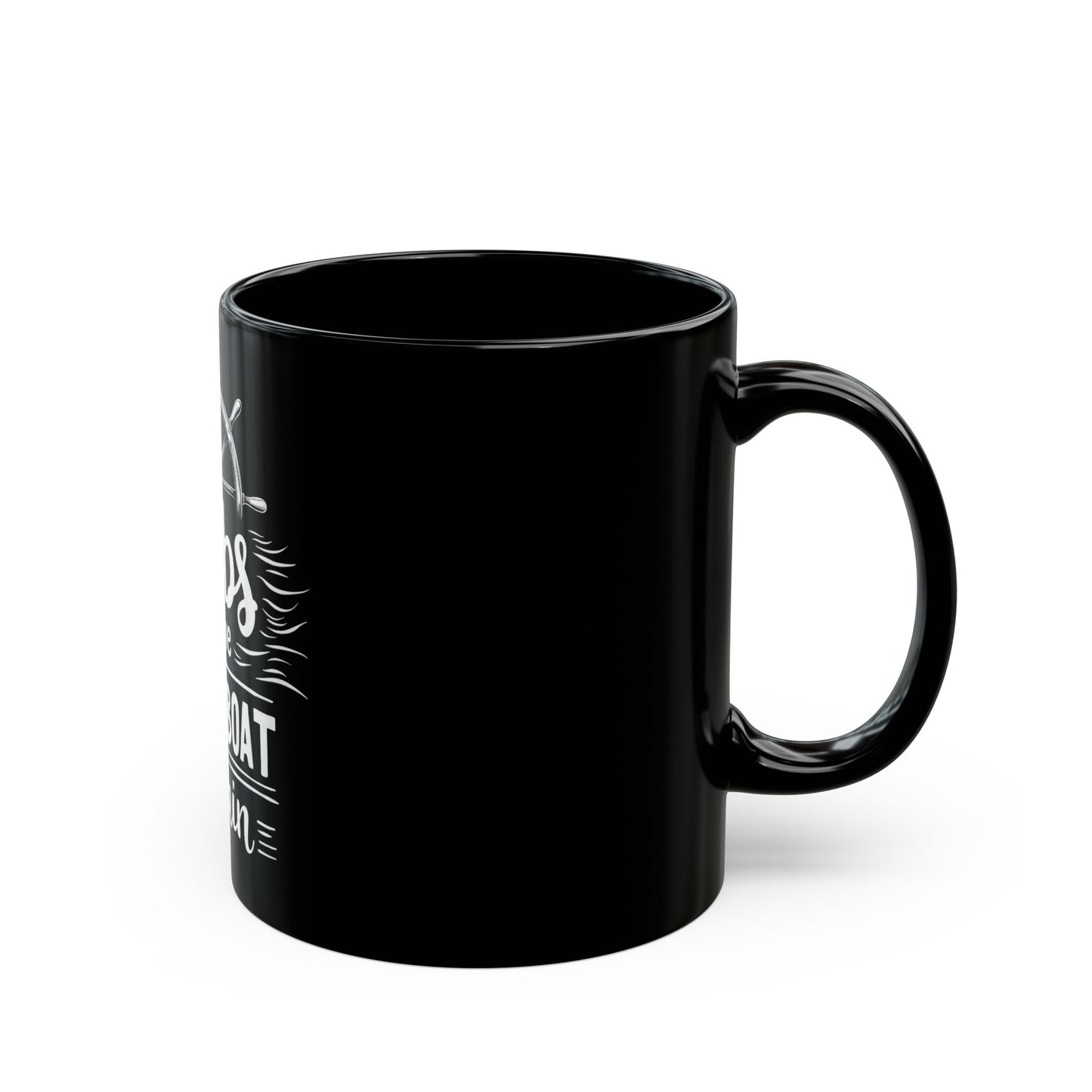 Dibs On The Shrimp Boat Captain Nautical Humor Ceramic Mug