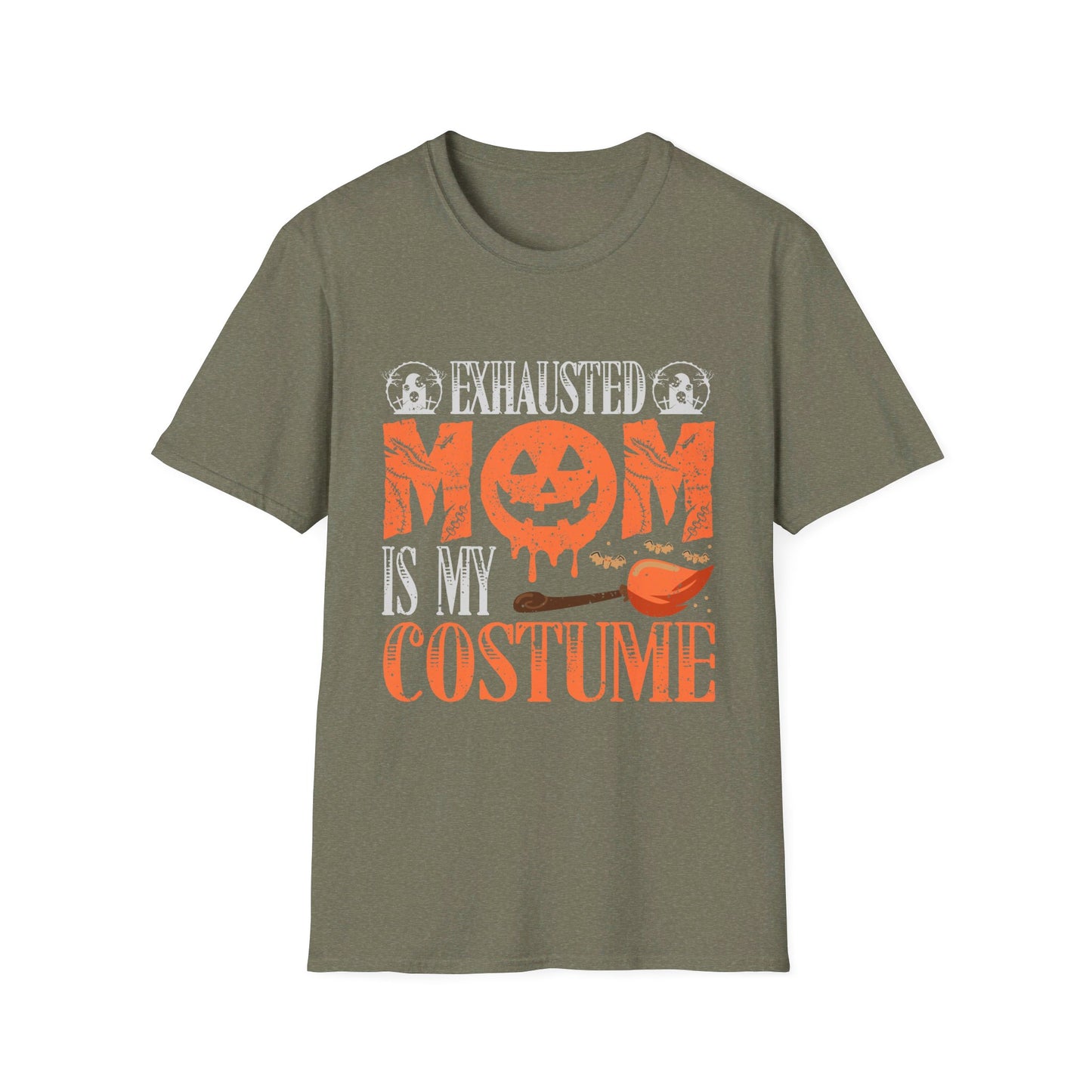 Exhausted Mom Is My Costume Funny Halloween T-Shirt