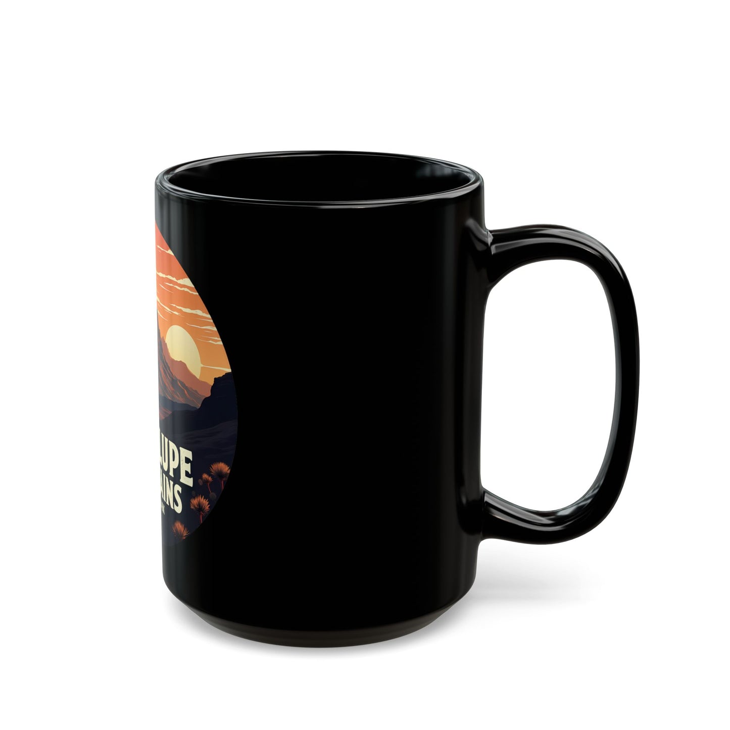 Guadalupe Mountains National Park Sunset Landscape Art Ceramic Mug