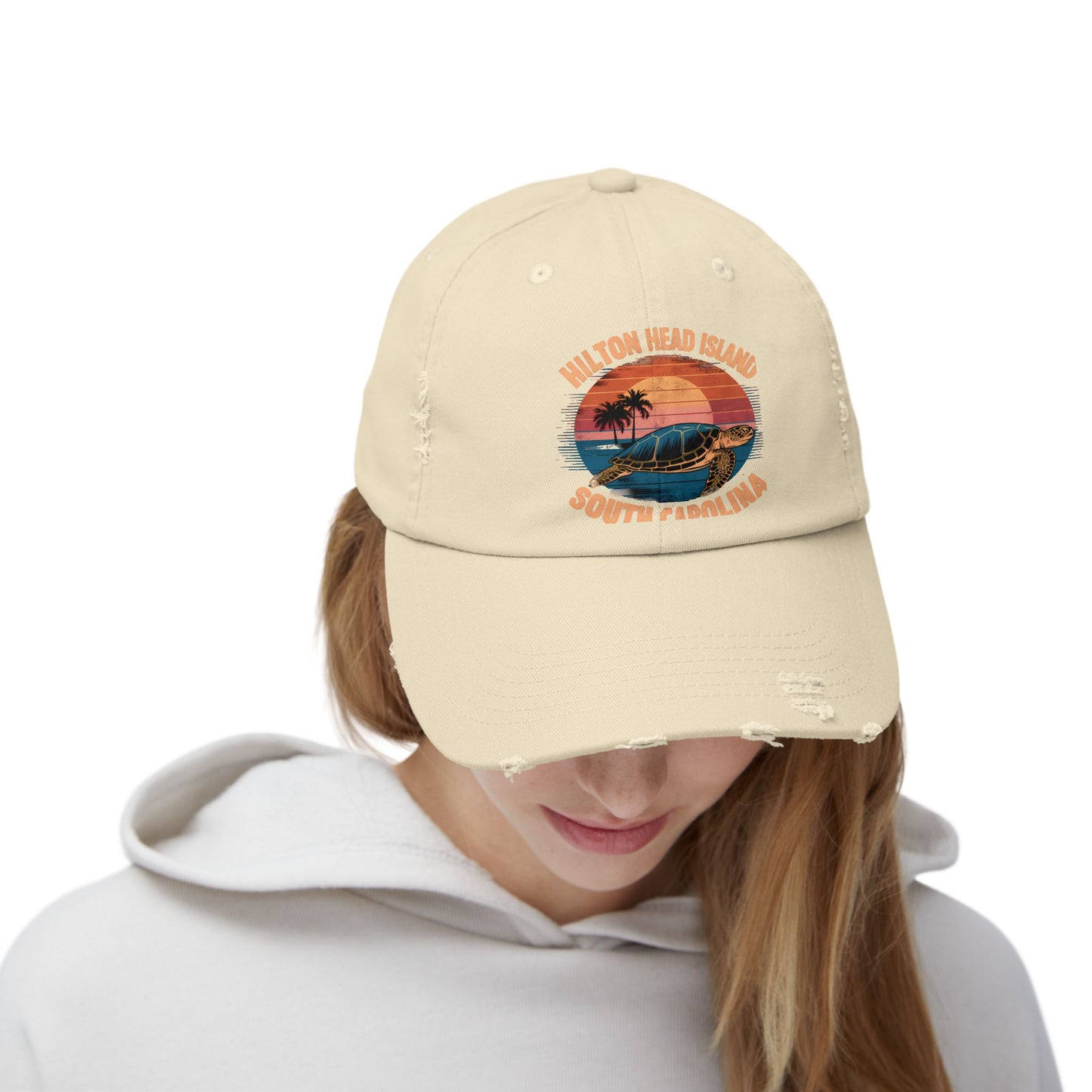 Hilton Head Island South Carolina Sunset Turtle Cap