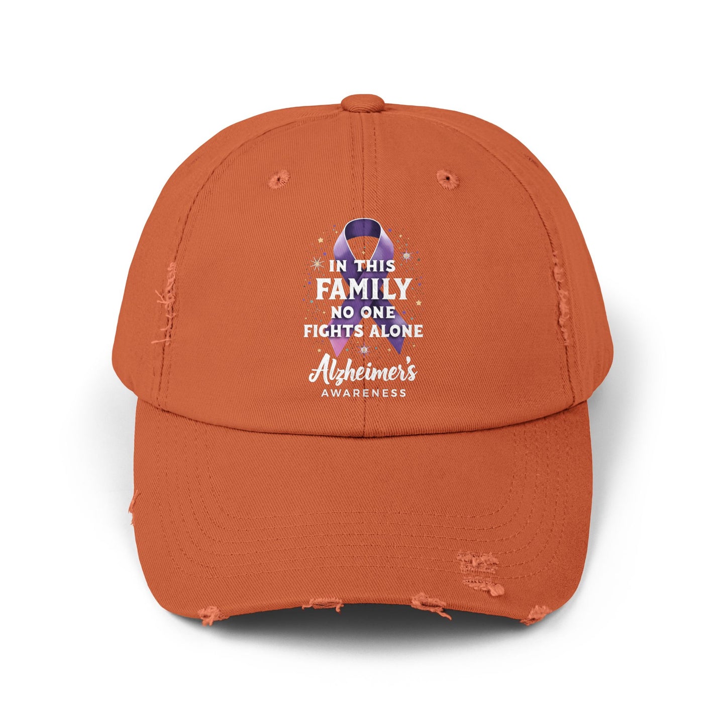 In This Family No One Fights Alone Alzheimer's Awareness Cap