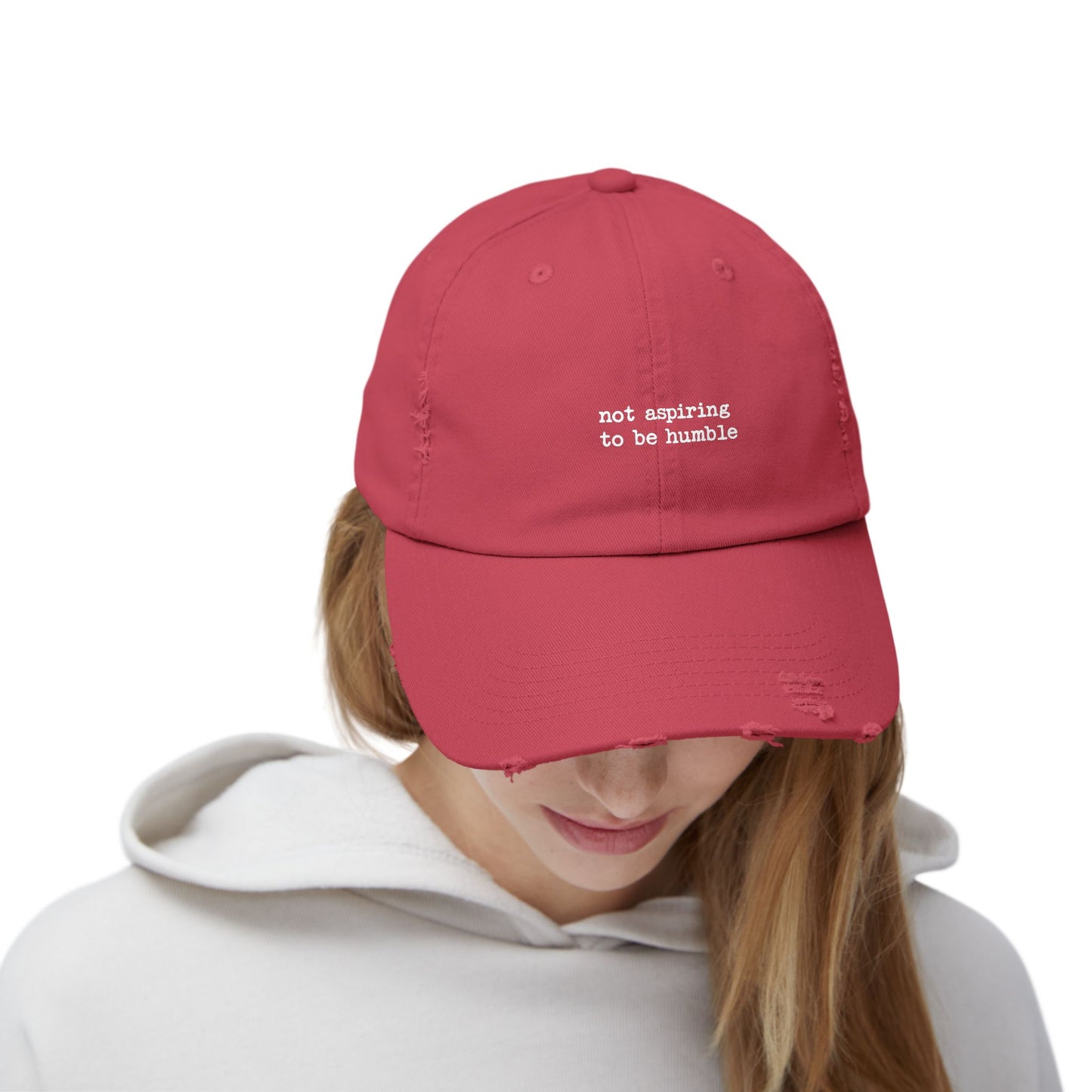 Not Aspiring to Be Humble Statement Cap