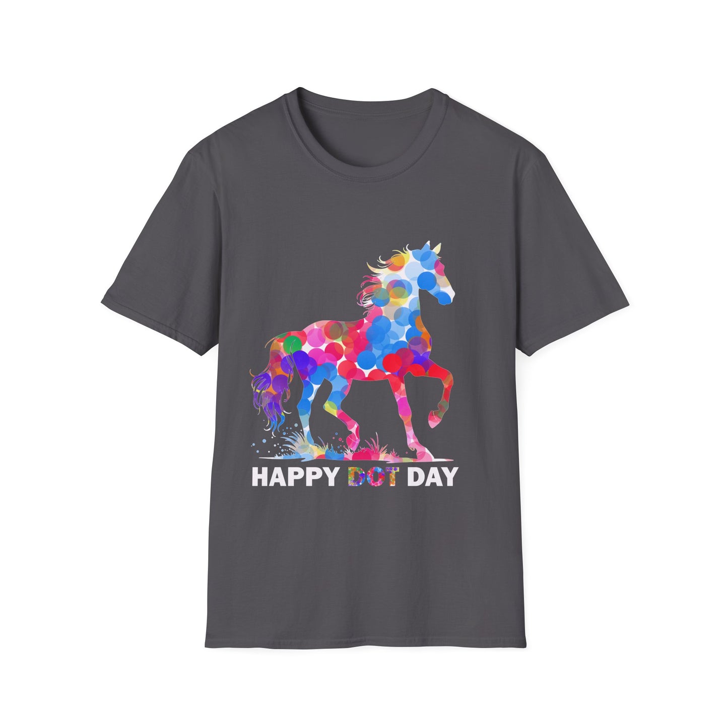 Happy Dot Day Colorful Horse T-Shirt
