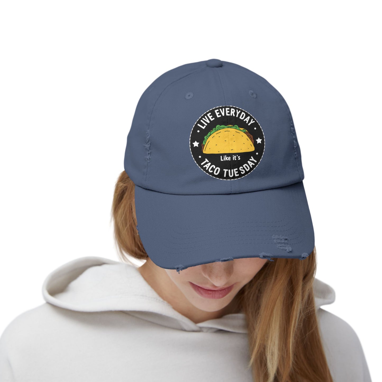 Live Everyday Like It's Taco Tuesday Fun Foodie Quote Cap