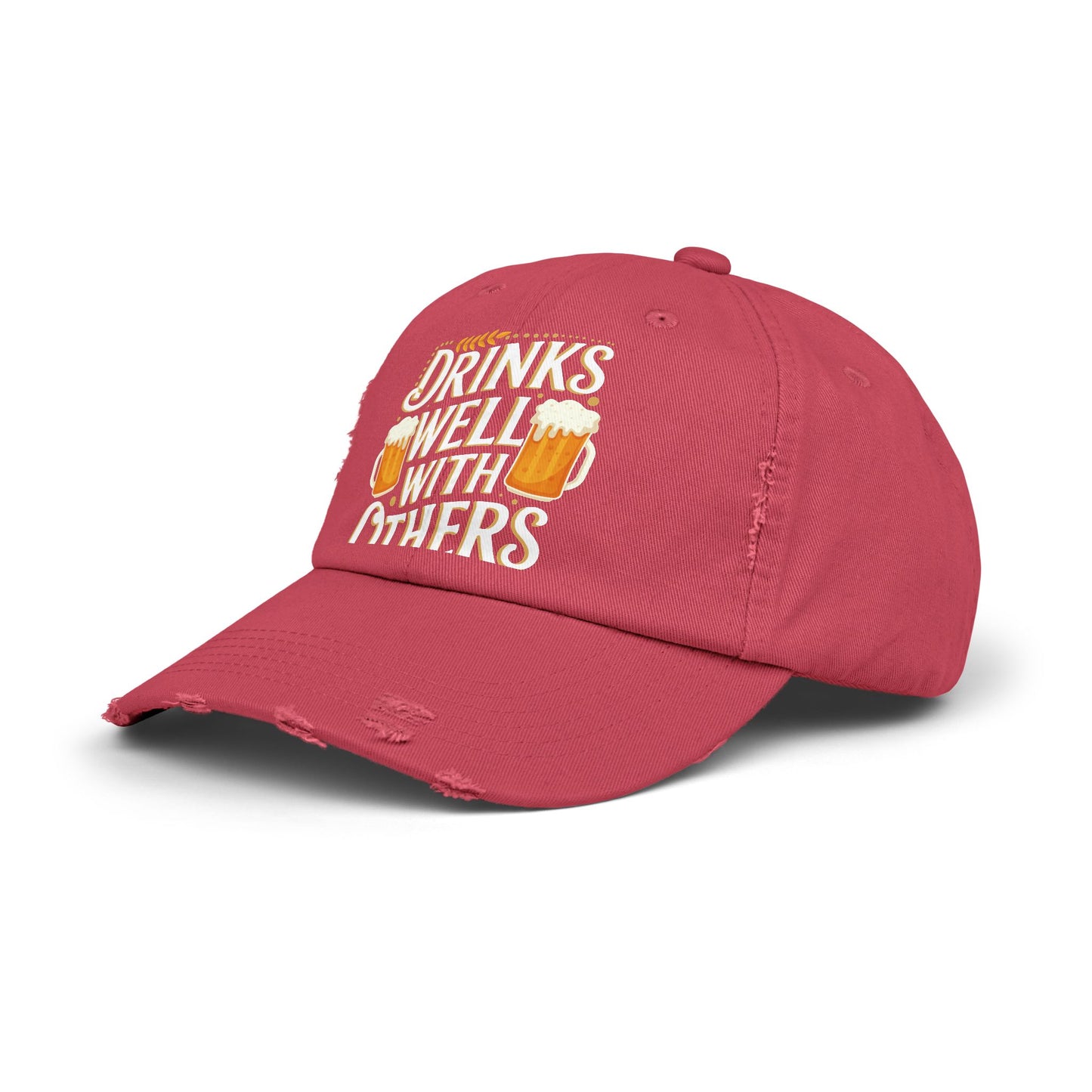 Drinks Well With Others Beer Mug Design Perfect for Beer Lovers Cap