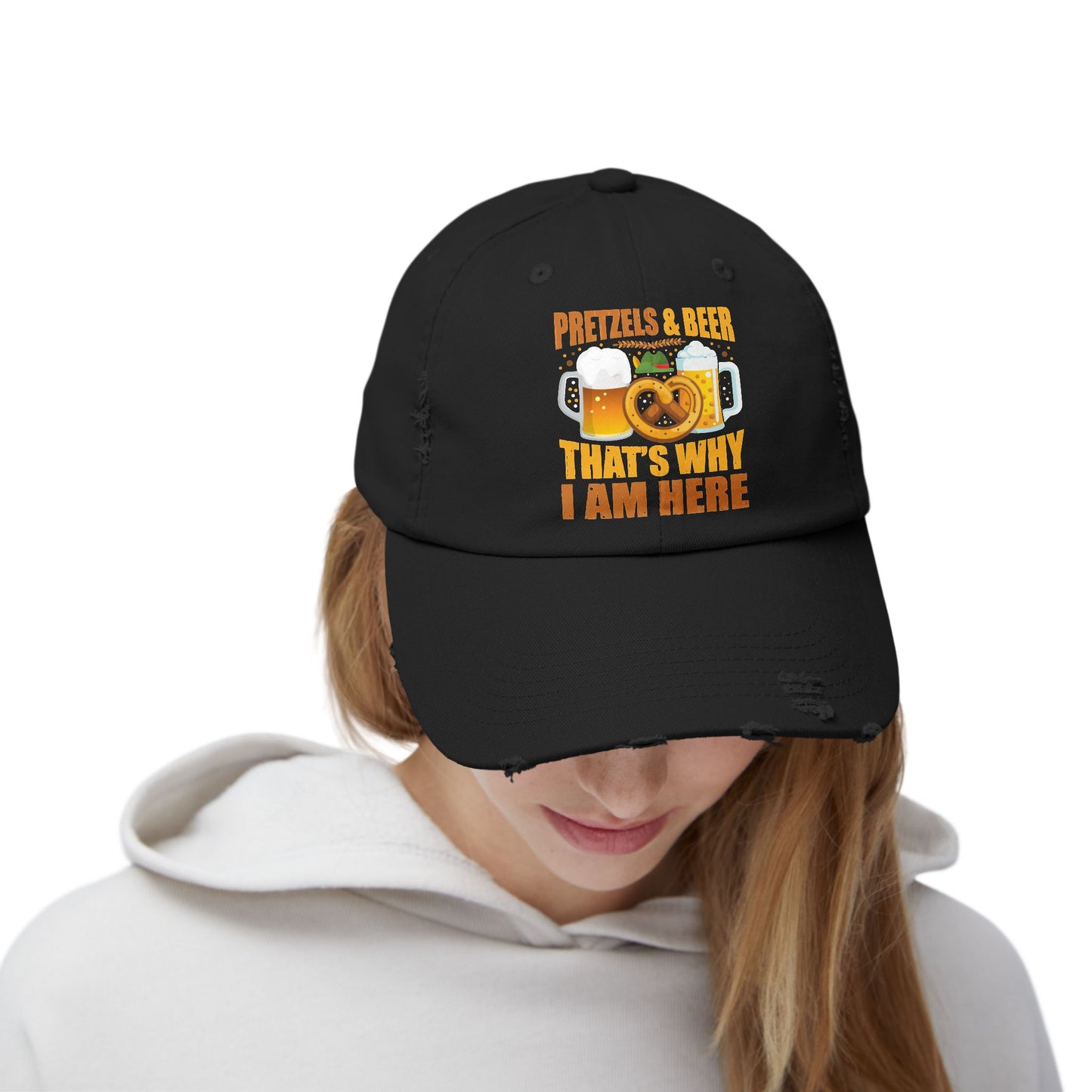 Pretzels & Beer That's Why I Am Here | Oktoberfest Celebration Cap