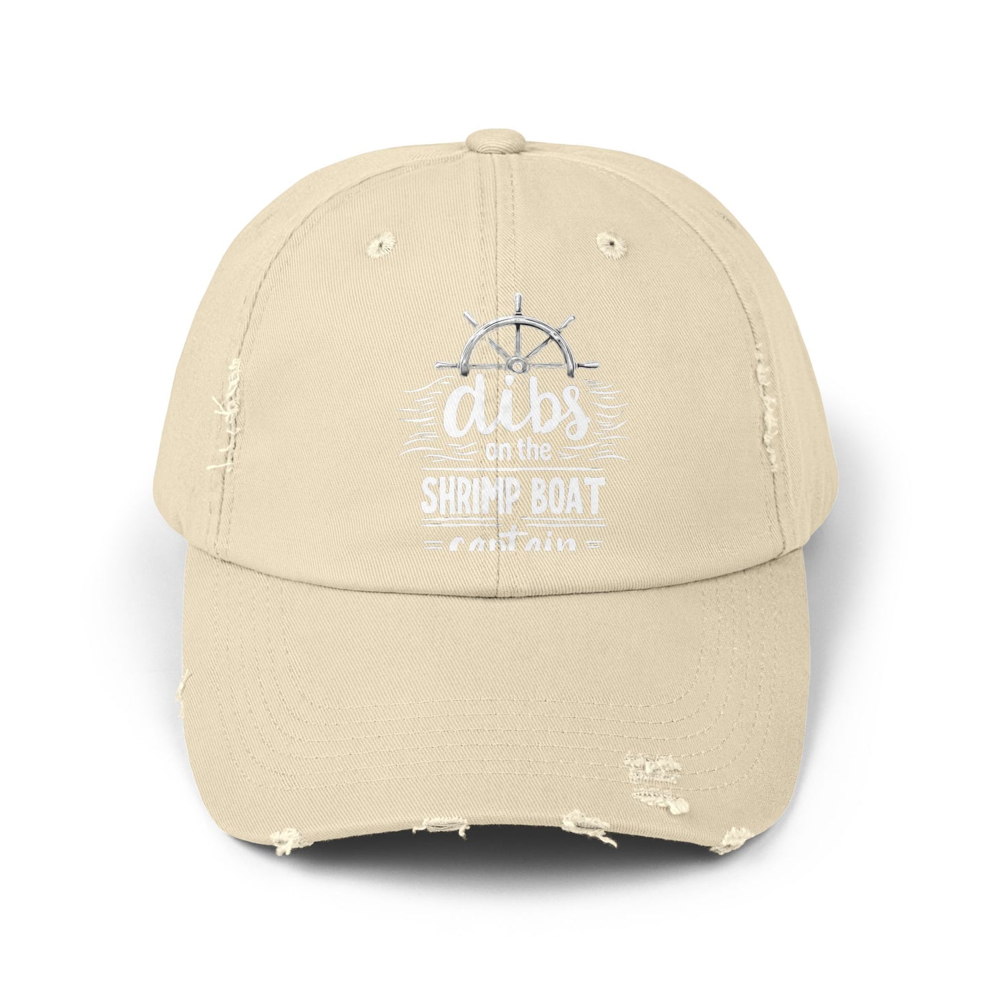 Dibs On The Shrimp Boat Captain Nautical Humor Cap