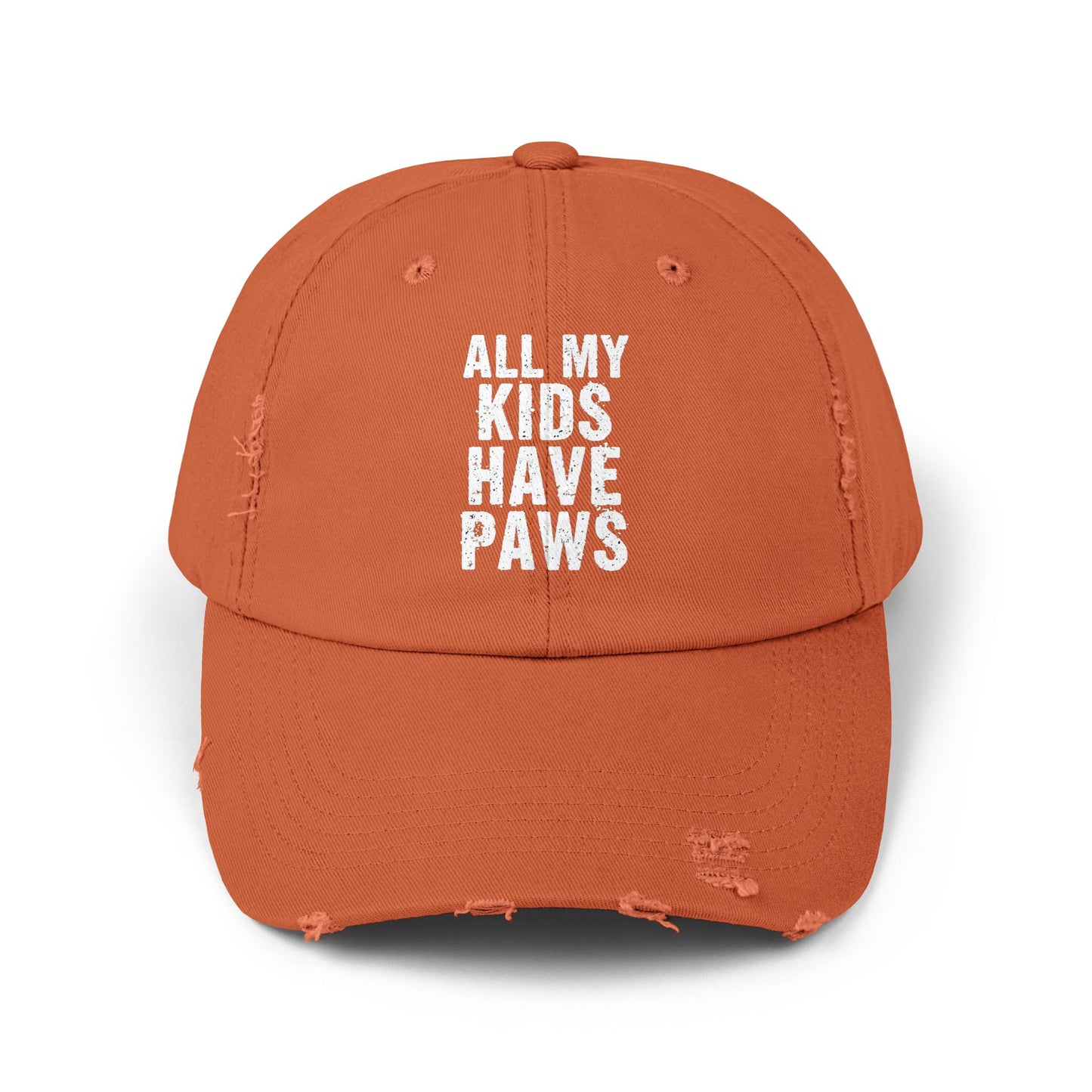 All My Kids Have Paws Quote for Pet Lovers and Animal Enthusiasts Cap