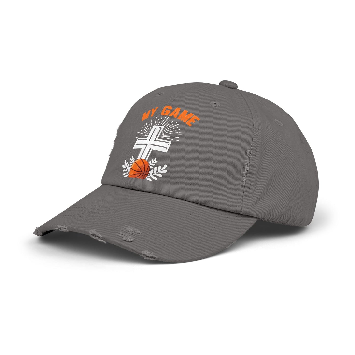 My Game His Glory Basketball Faith Cross Cap