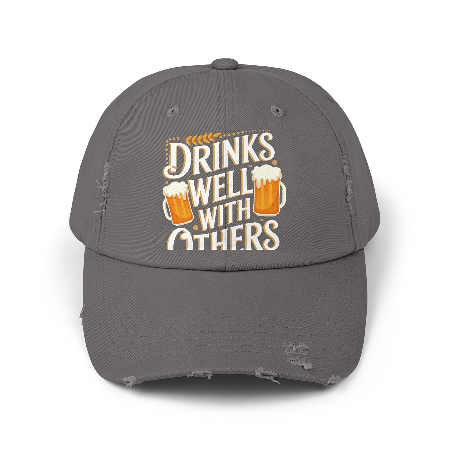 Drinks Well With Others Beer Mug Design Perfect for Beer Lovers Cap