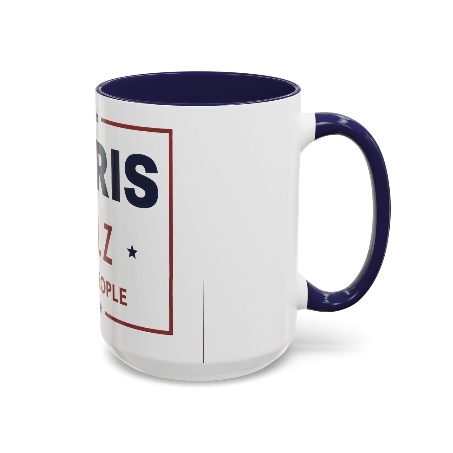 Harris Walz For the People 2024 Election Accent Coffee Mug (11, 15oz)