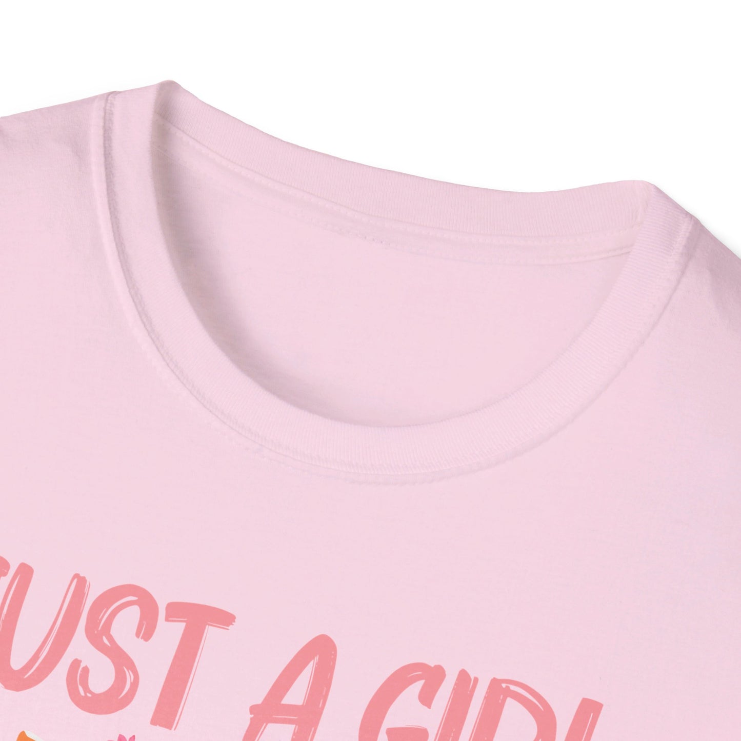 Just A Girl Who Loves Cats Floral Cat Lover T-Shirt