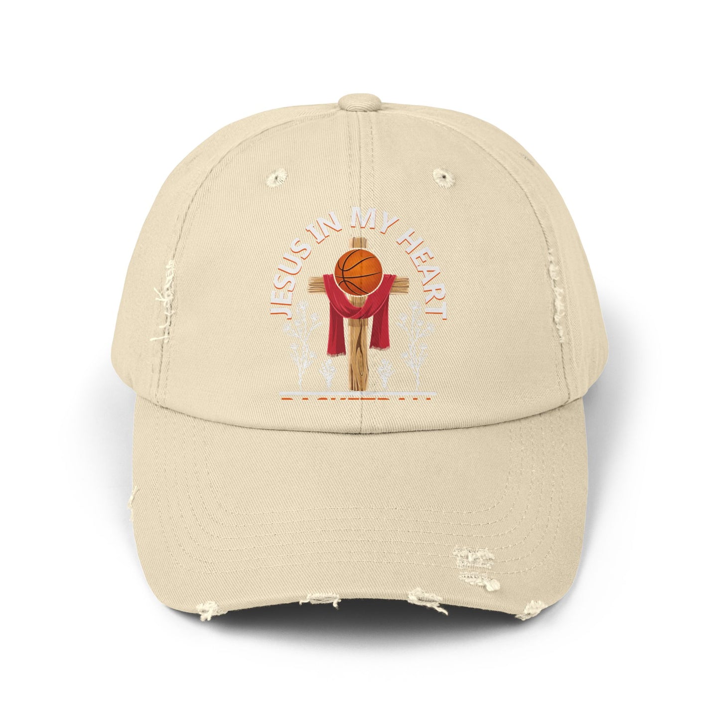 Jesus In My Heart Basketball In My Veins Inspiration Cap