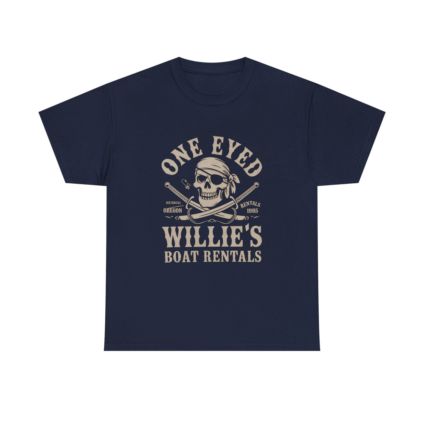 One Eyed Willie's Boat Rentals Cotton Tee