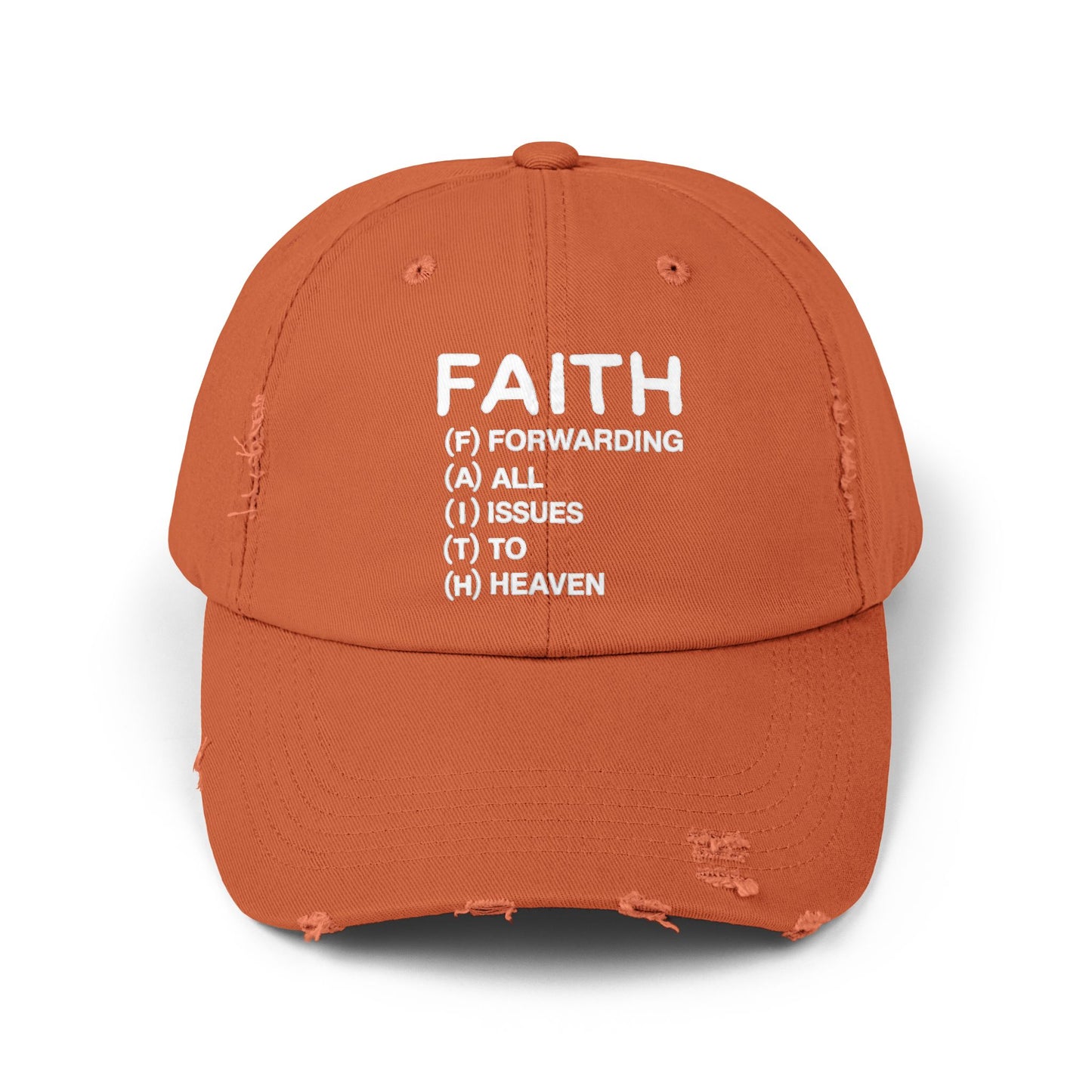 Faith Forwarding All Issues To Heaven Cap