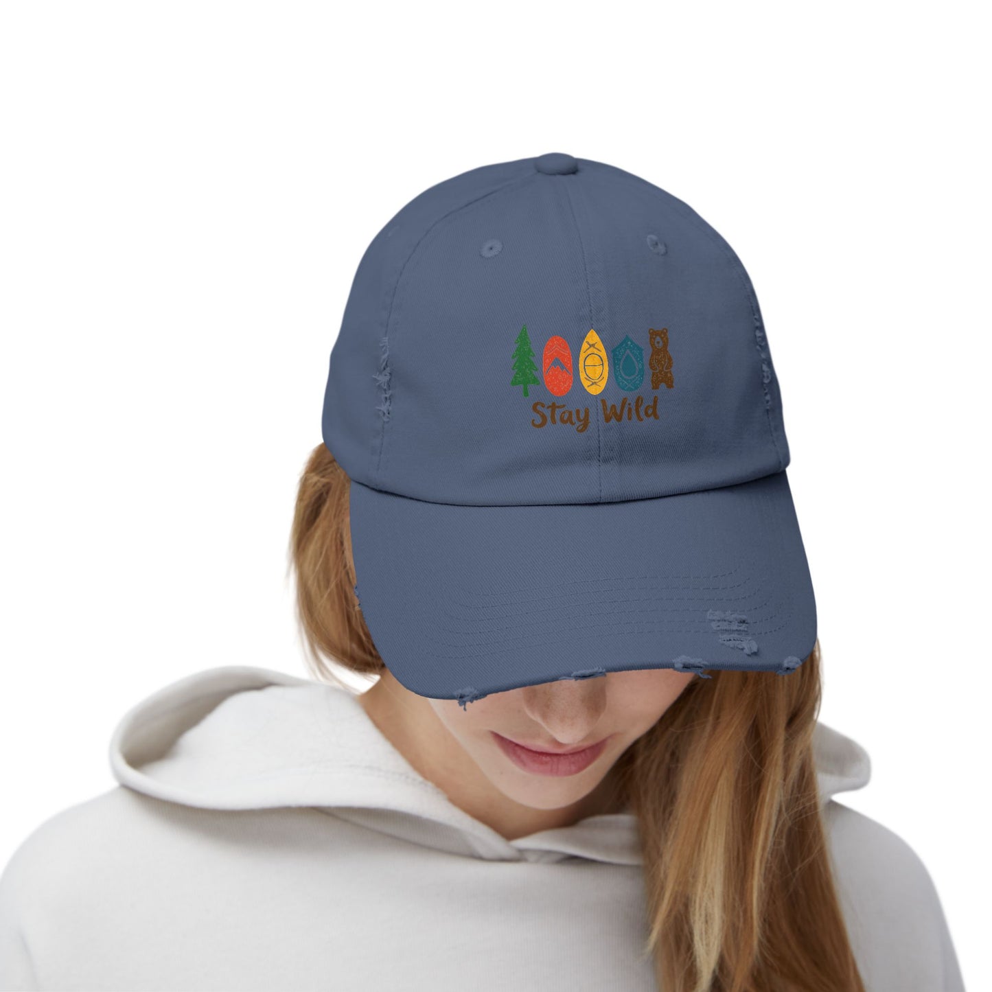 Stay Wild Adventure Nature Lover Design for Outdoor Enthusiasts Cap