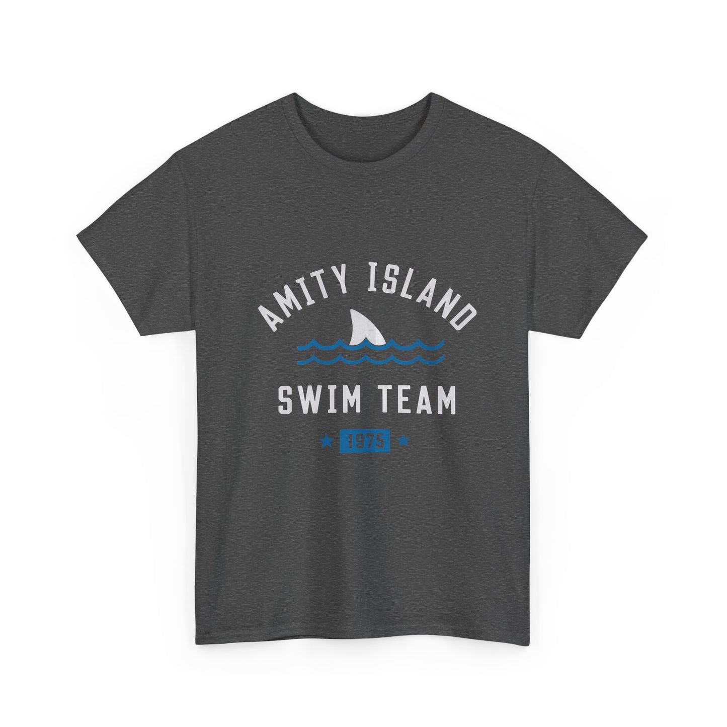 Amity Island Swim Team Unisex Heavy Cotton Tee - Vintage Summer Vibe